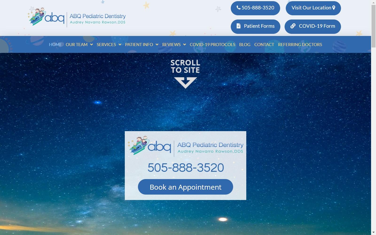 ABQ Pediatric Dentistry: Audrey Rawson, DDS screenshot