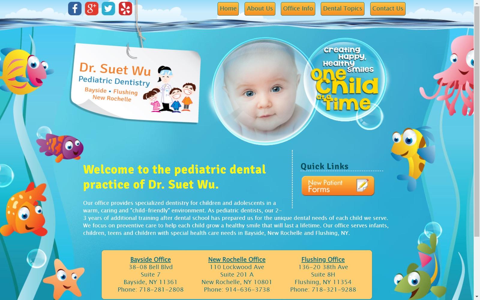 Suet Wu DDS Pediatric Dentistry screenshot