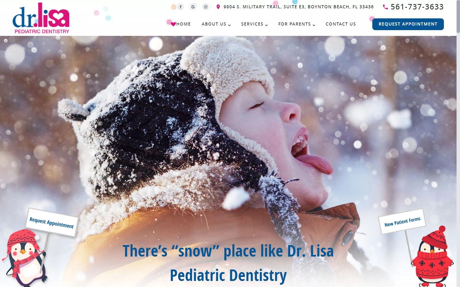 Dr. Lisa Pediatric Dentistry screenshot