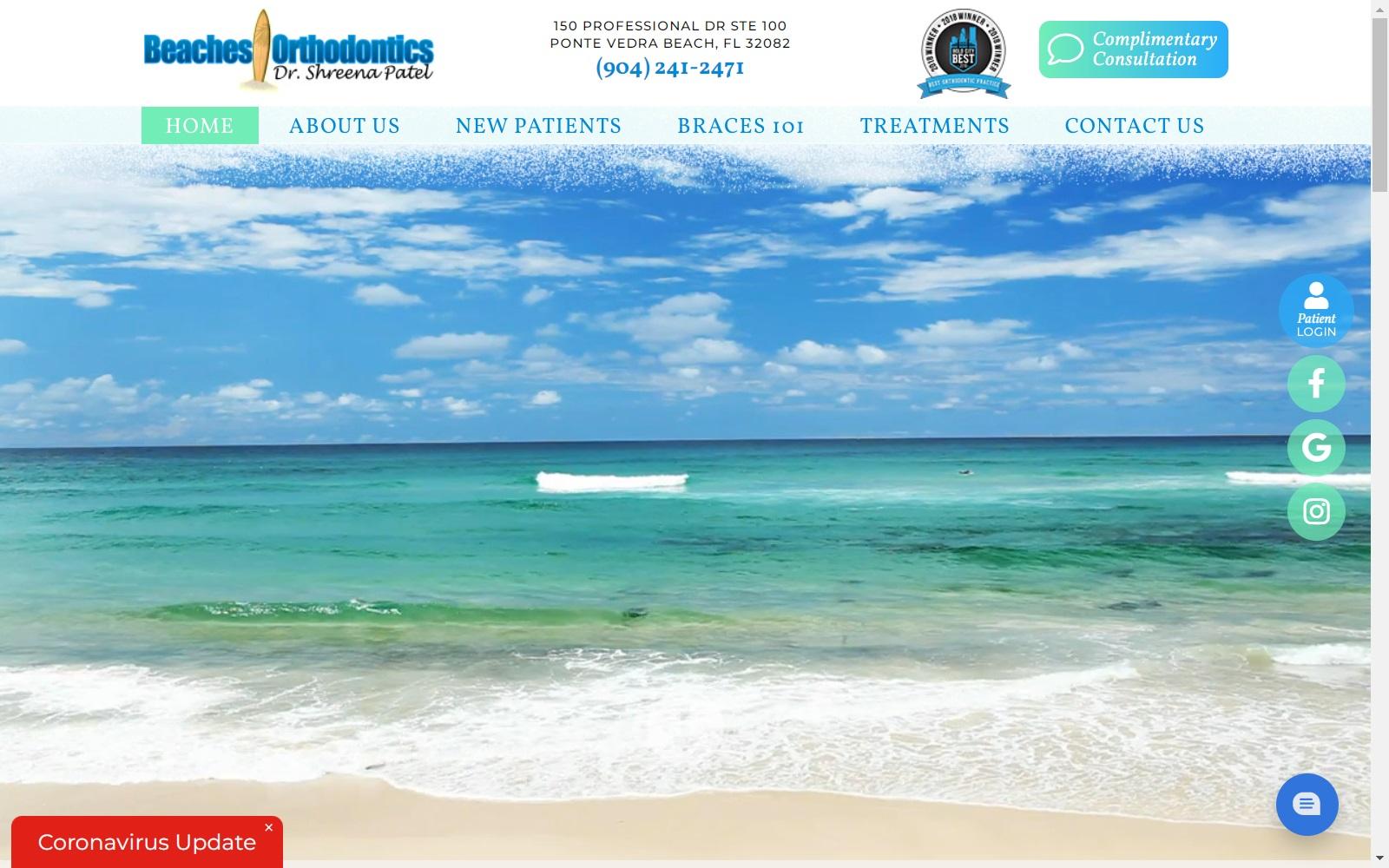 Beaches Orthodontics screenshot