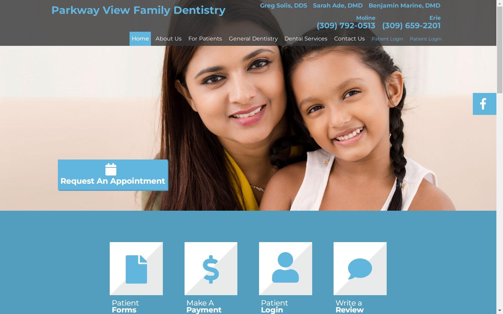 Parkway View Family Dentistry - Gregory Solis DDS, Sarah Ade DMD, Benjamin Marine DMD