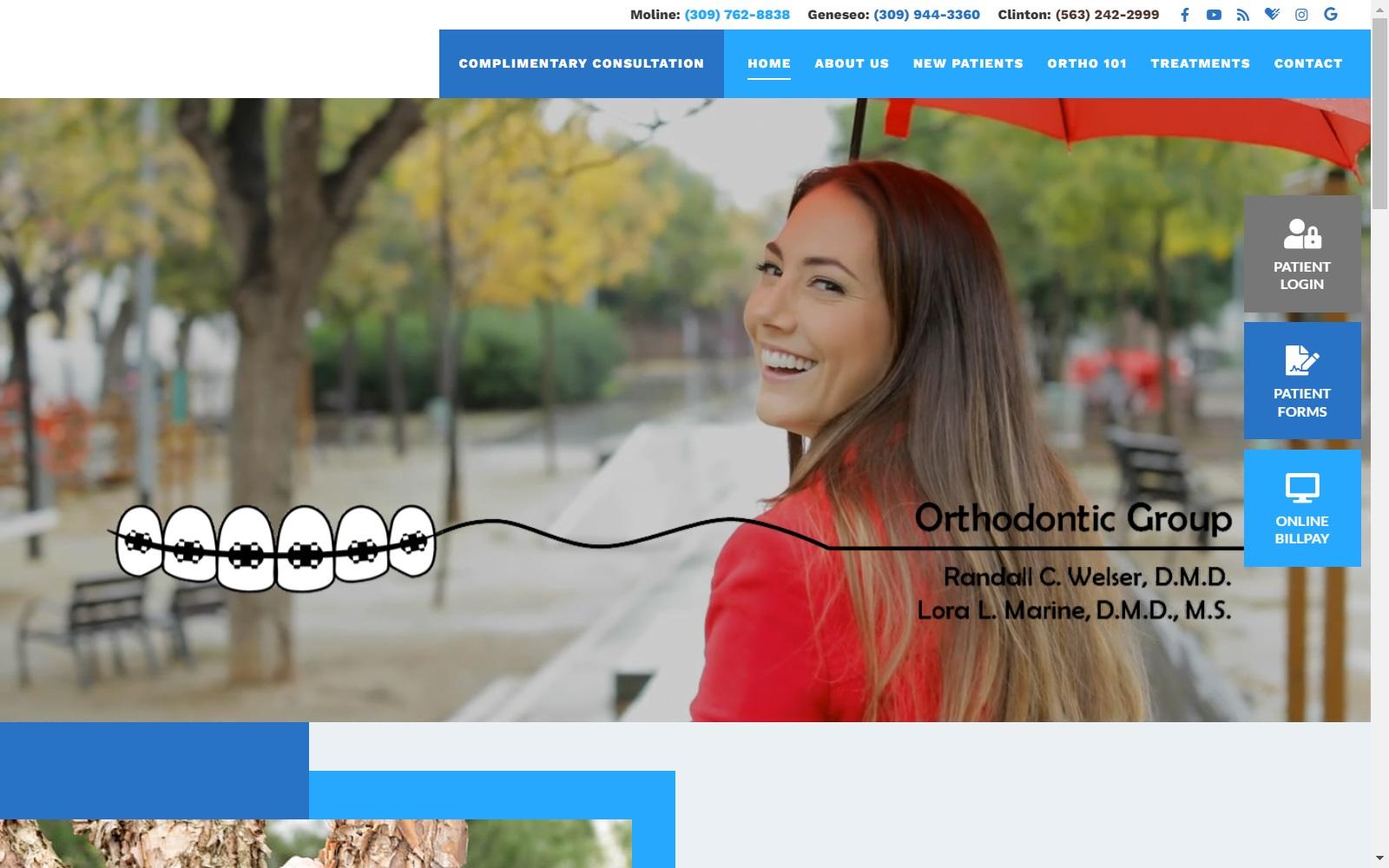Orthodontic Group Associates Ltd screenshot
