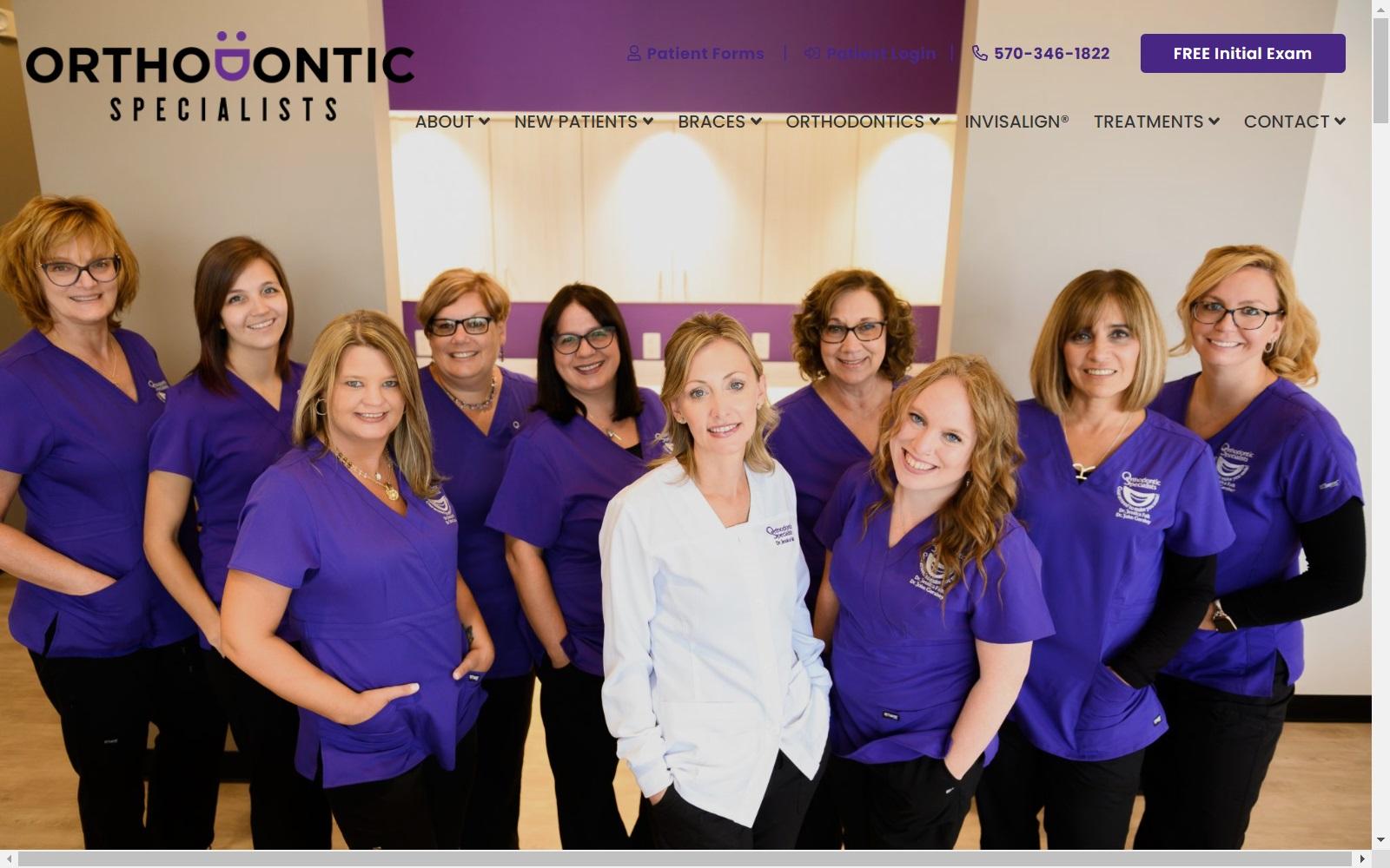 Orthodontic Specialists The office of Dr. Jessica Falk screenshot