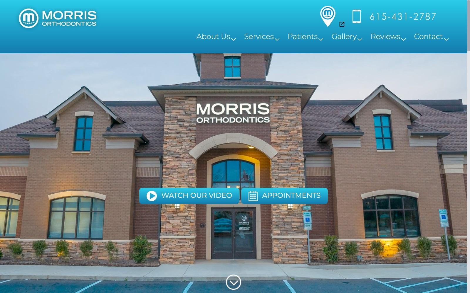 Morris Orthodontics screenshot