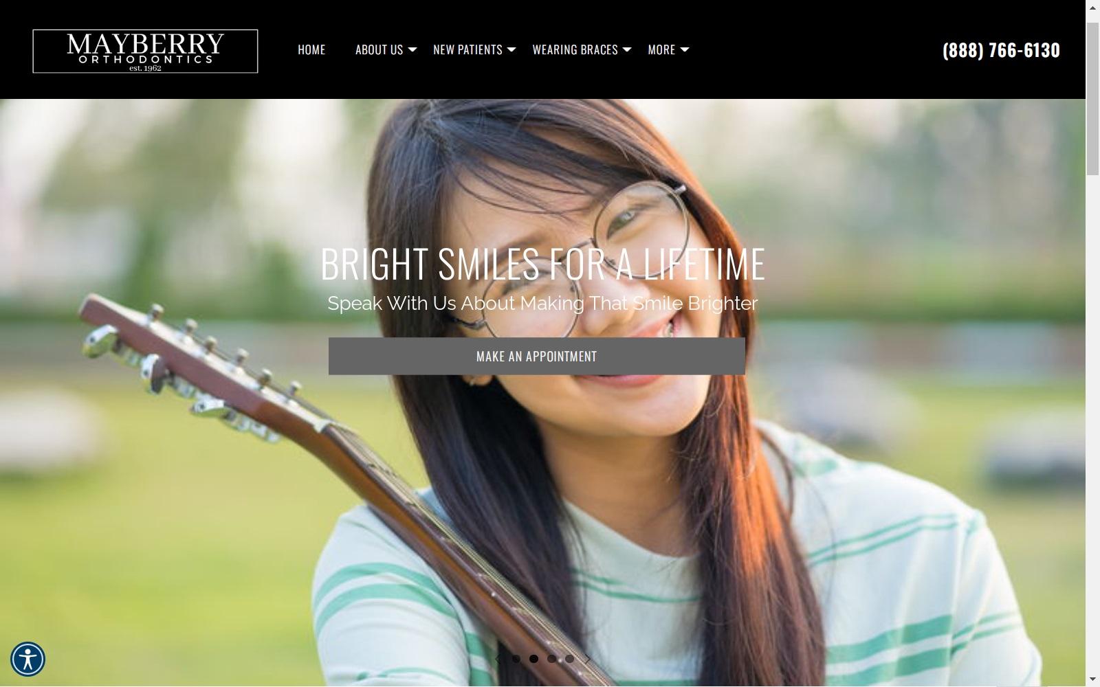 Mayberry Orthodontics screenshot