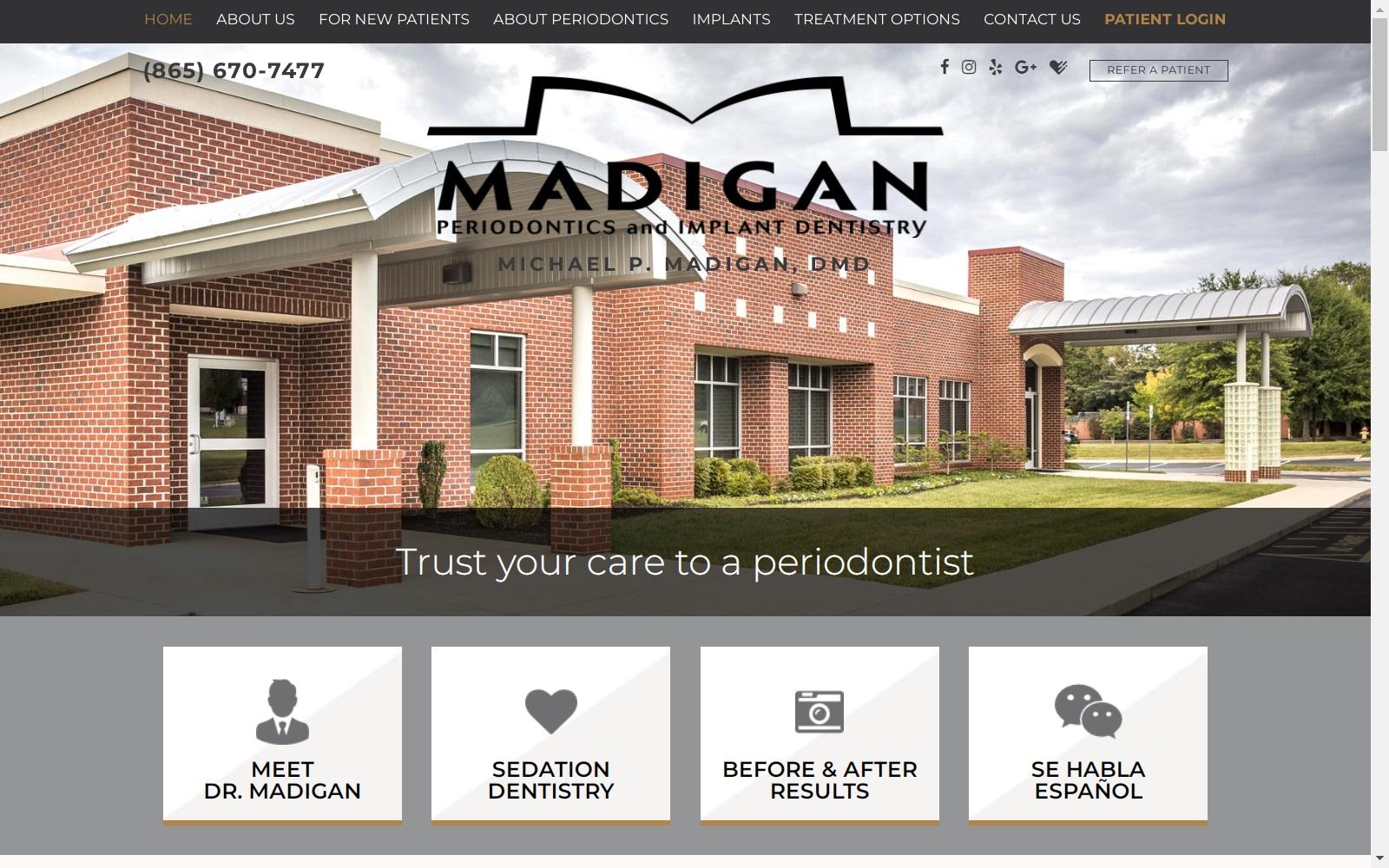 Dr. Michael P. Madigan DMD PLLC screenshot