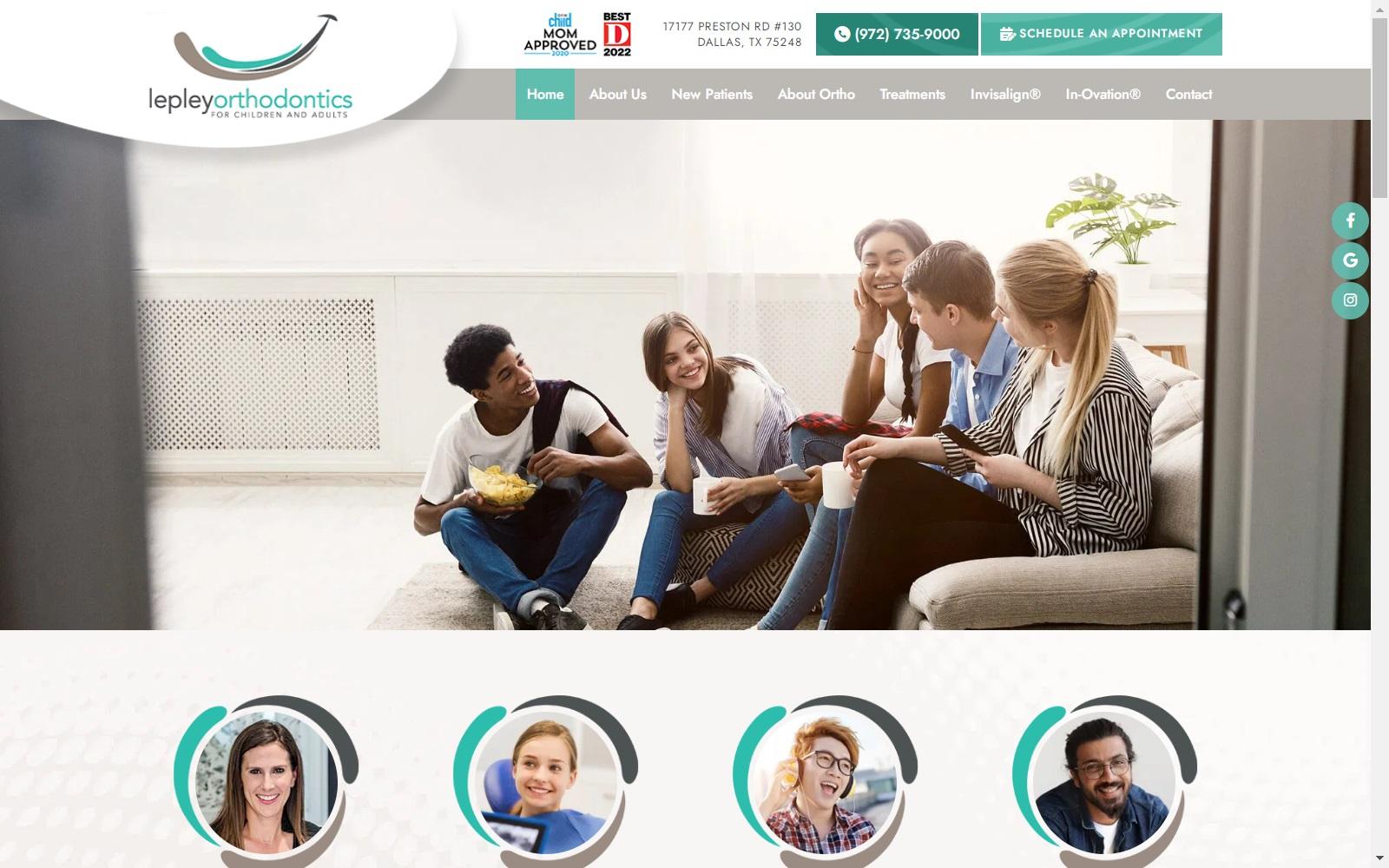 Lepley Orthodontics screenshot