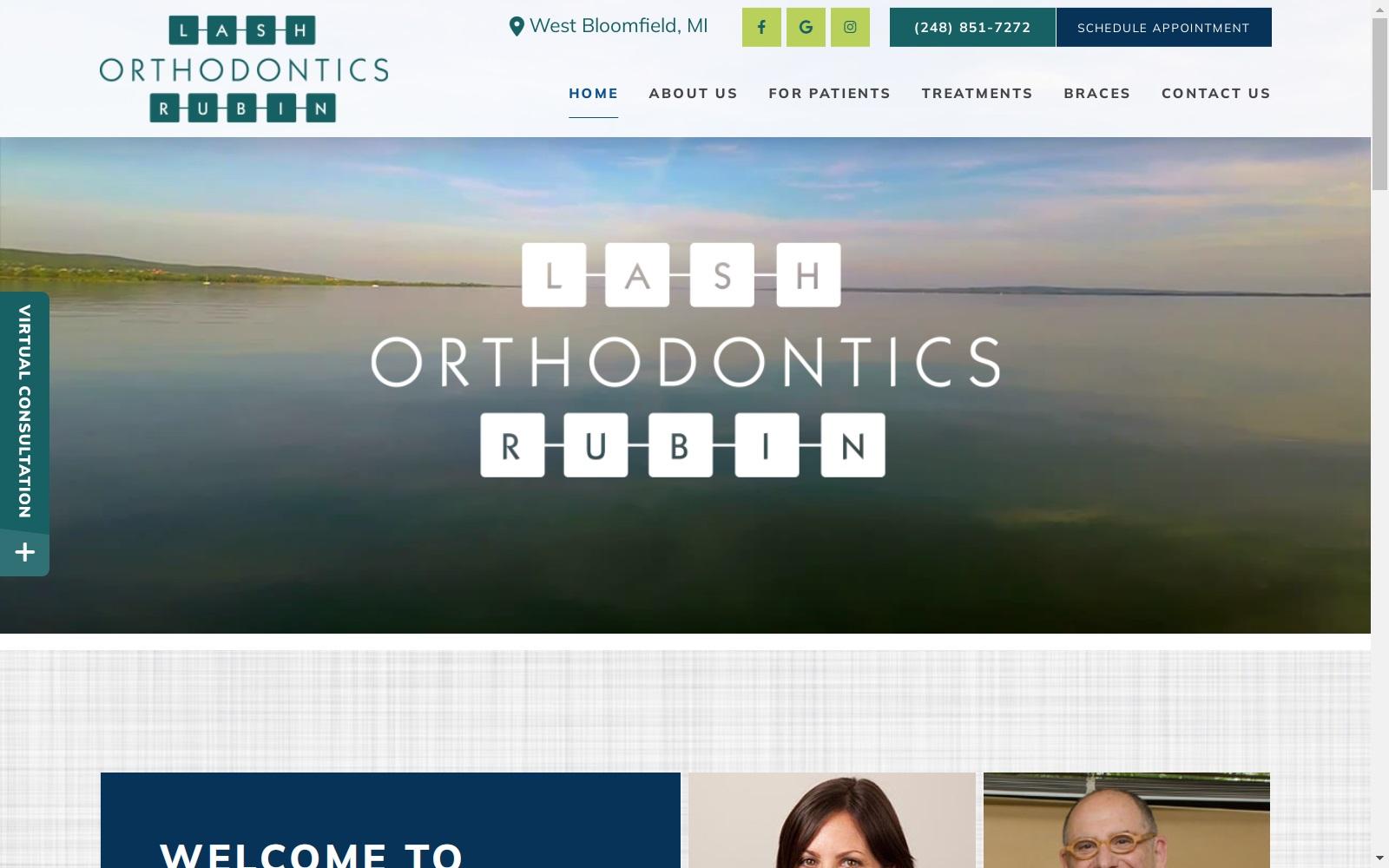 Lash Rubin Orthodontics screenshot