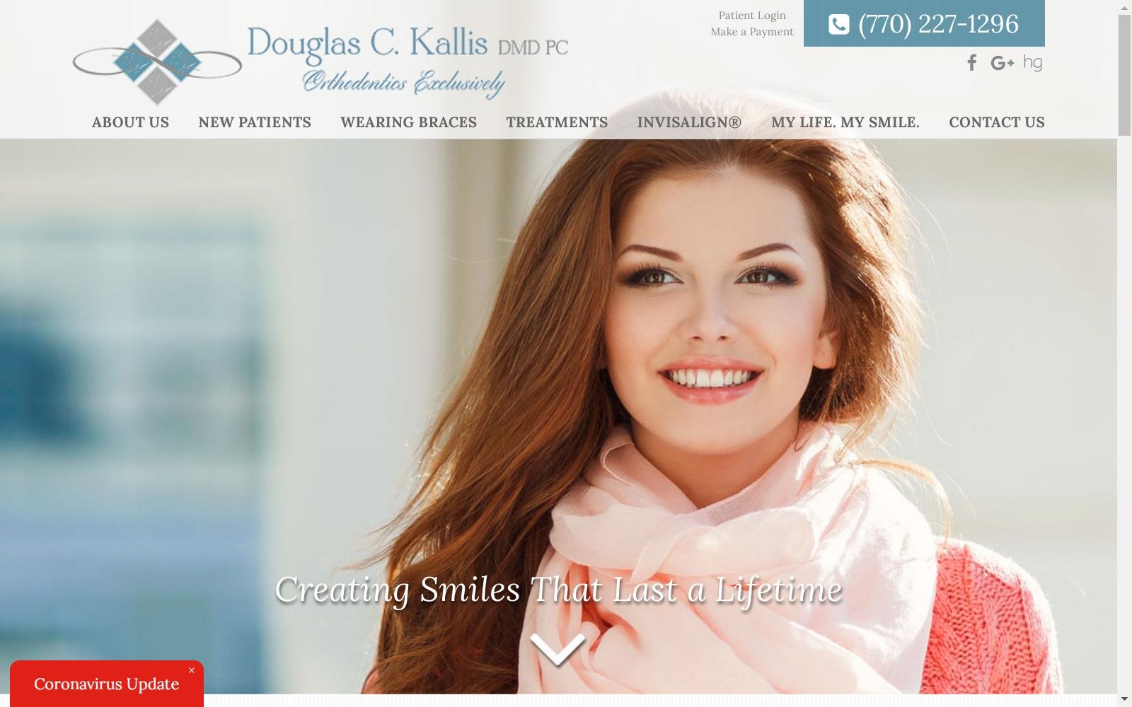 Douglas C Kallis Orthodontics screenshot