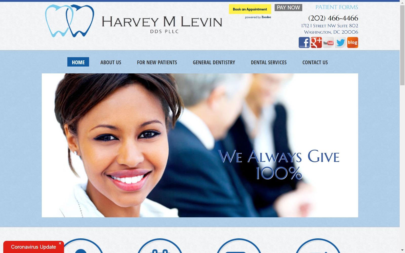 Dr. Harvey M. Levin DDS screenshot