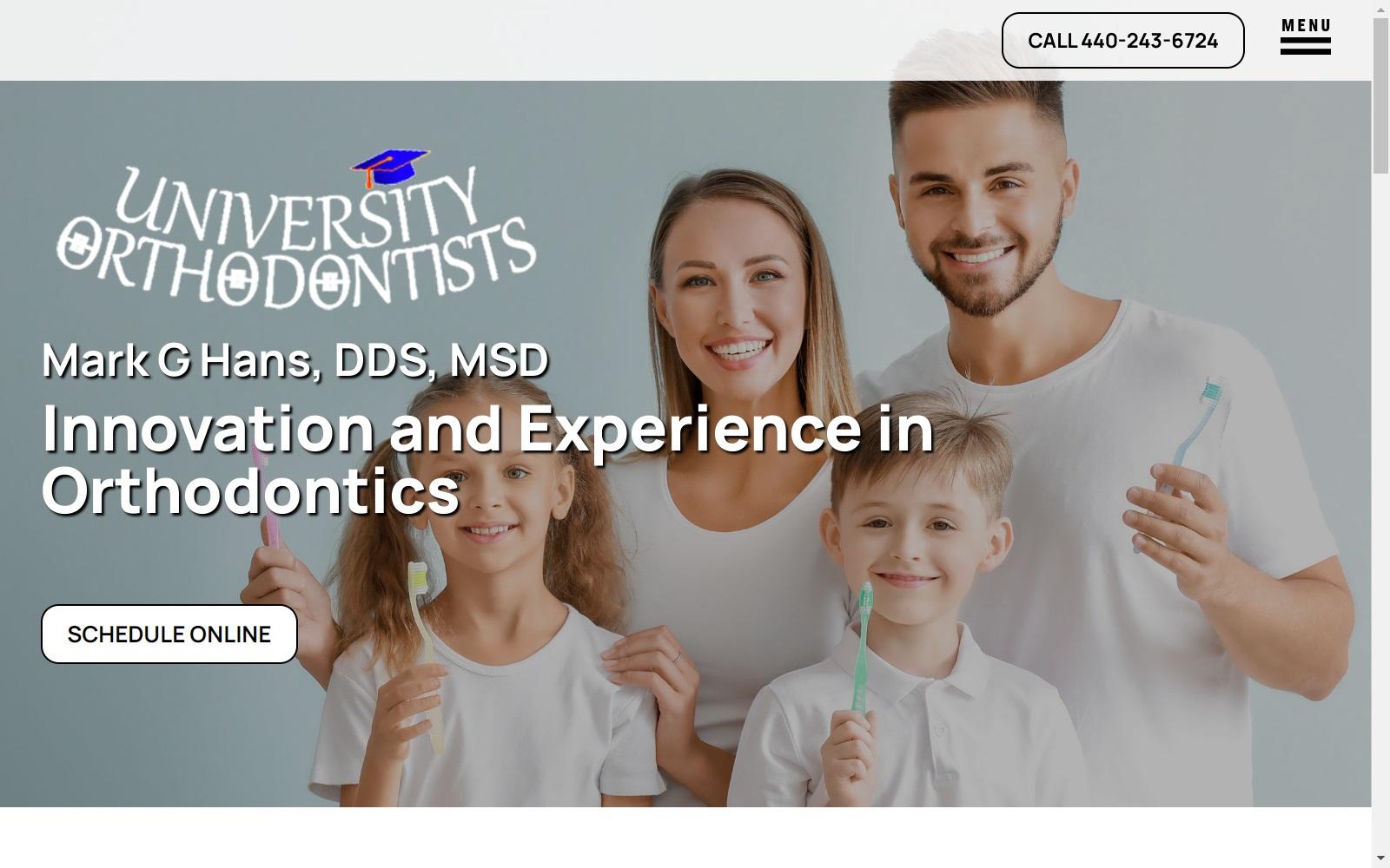 Mark G Hans, DDS, MSD screenshot