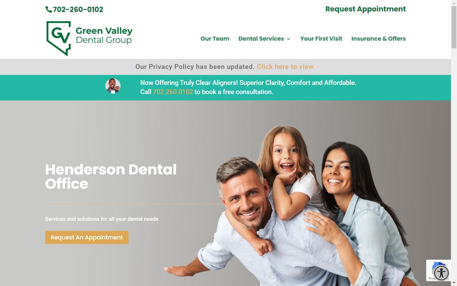 Green Valley Dental Group screenshot