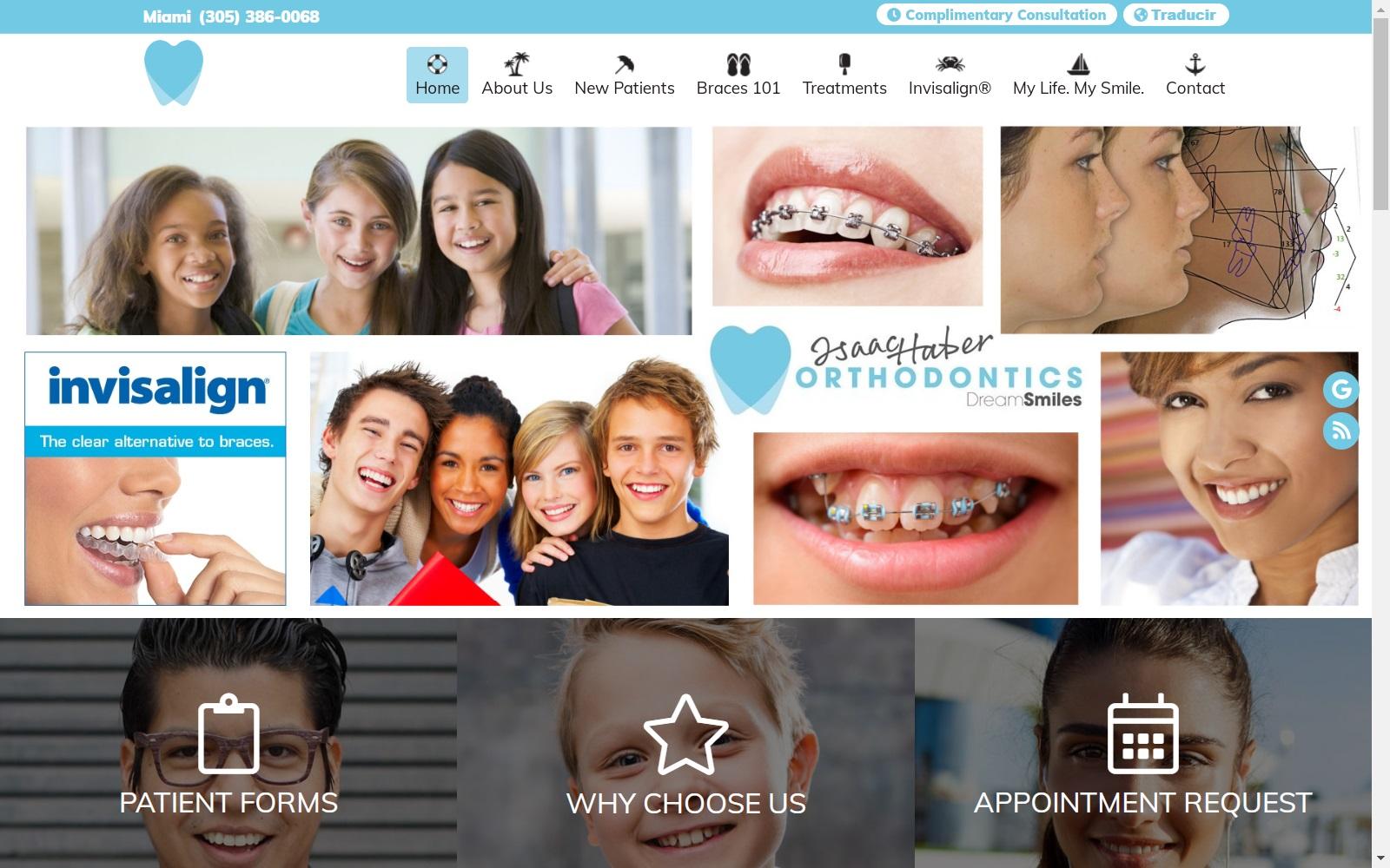 Isaac Haber Orthodontics screenshot