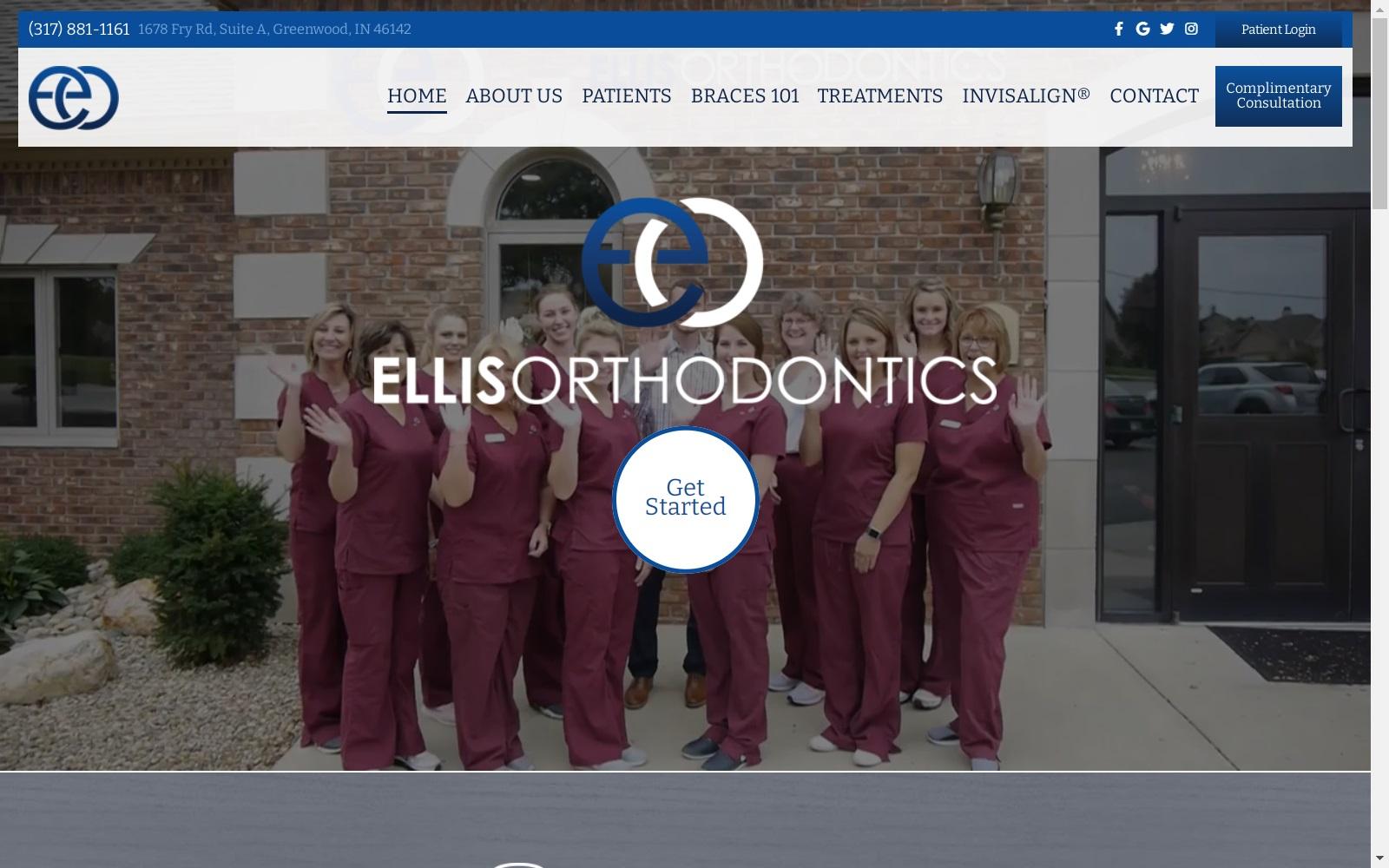 Ellis Orthodontics screenshot