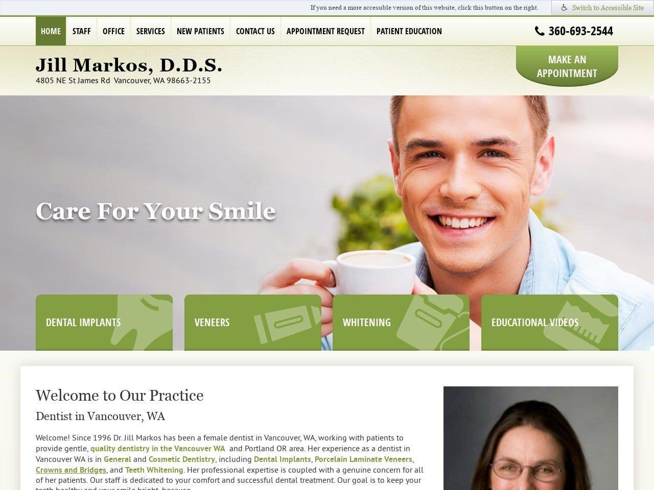 Dr. Jill Markos DDS screenshot