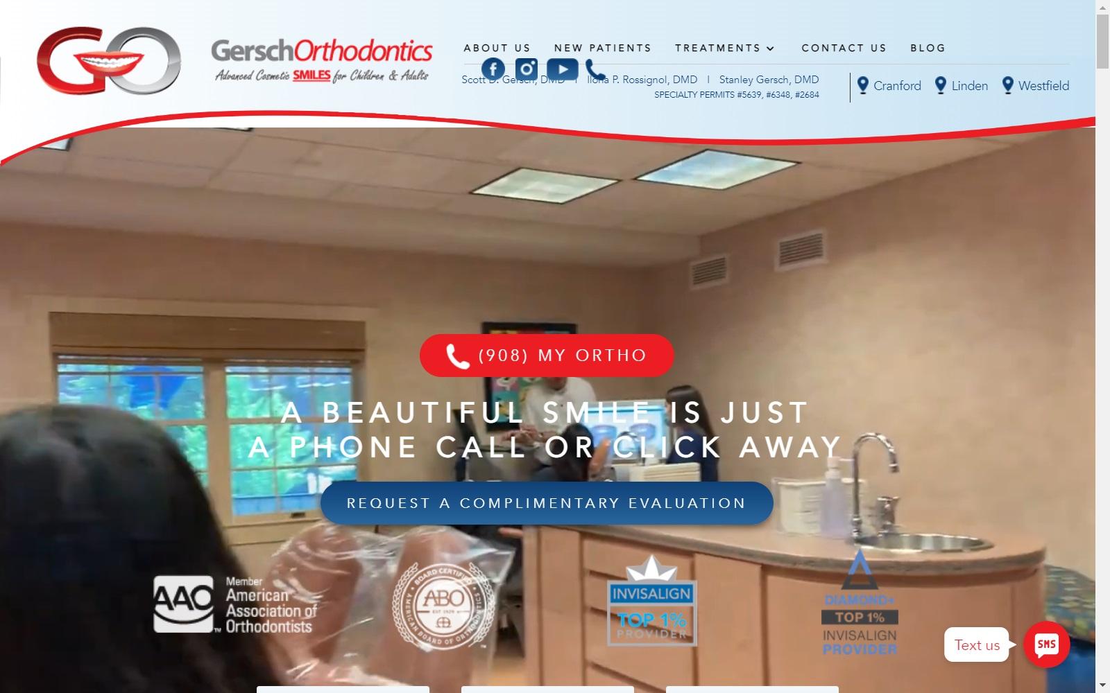 Gersch Orthodontics screenshot