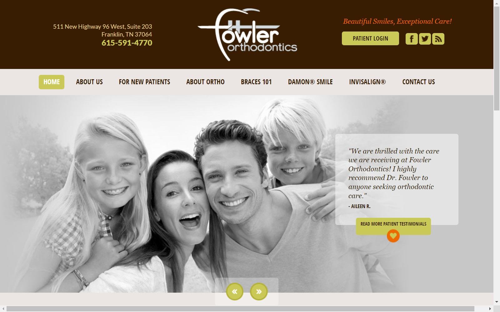 Fowler Orthodontics screenshot