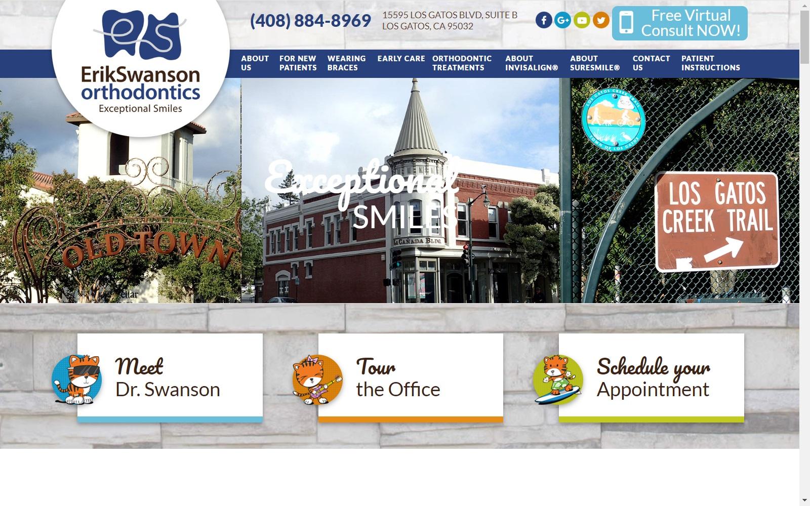 Erik Swanson Orthodontics screenshot