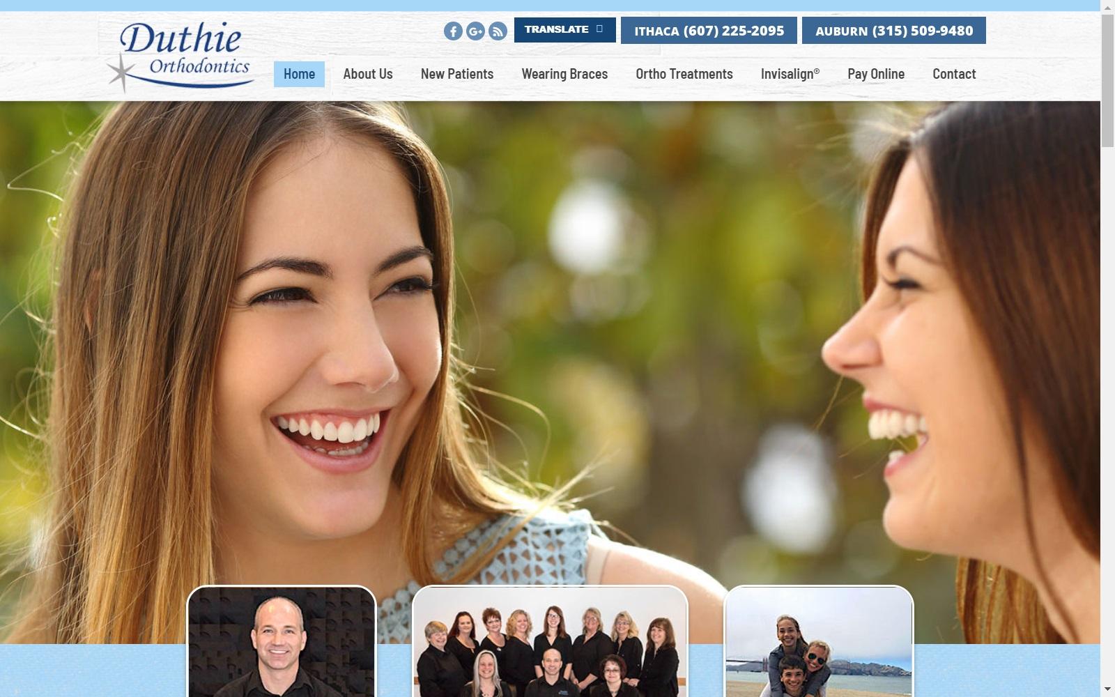Duthie Orthodontics screenshot