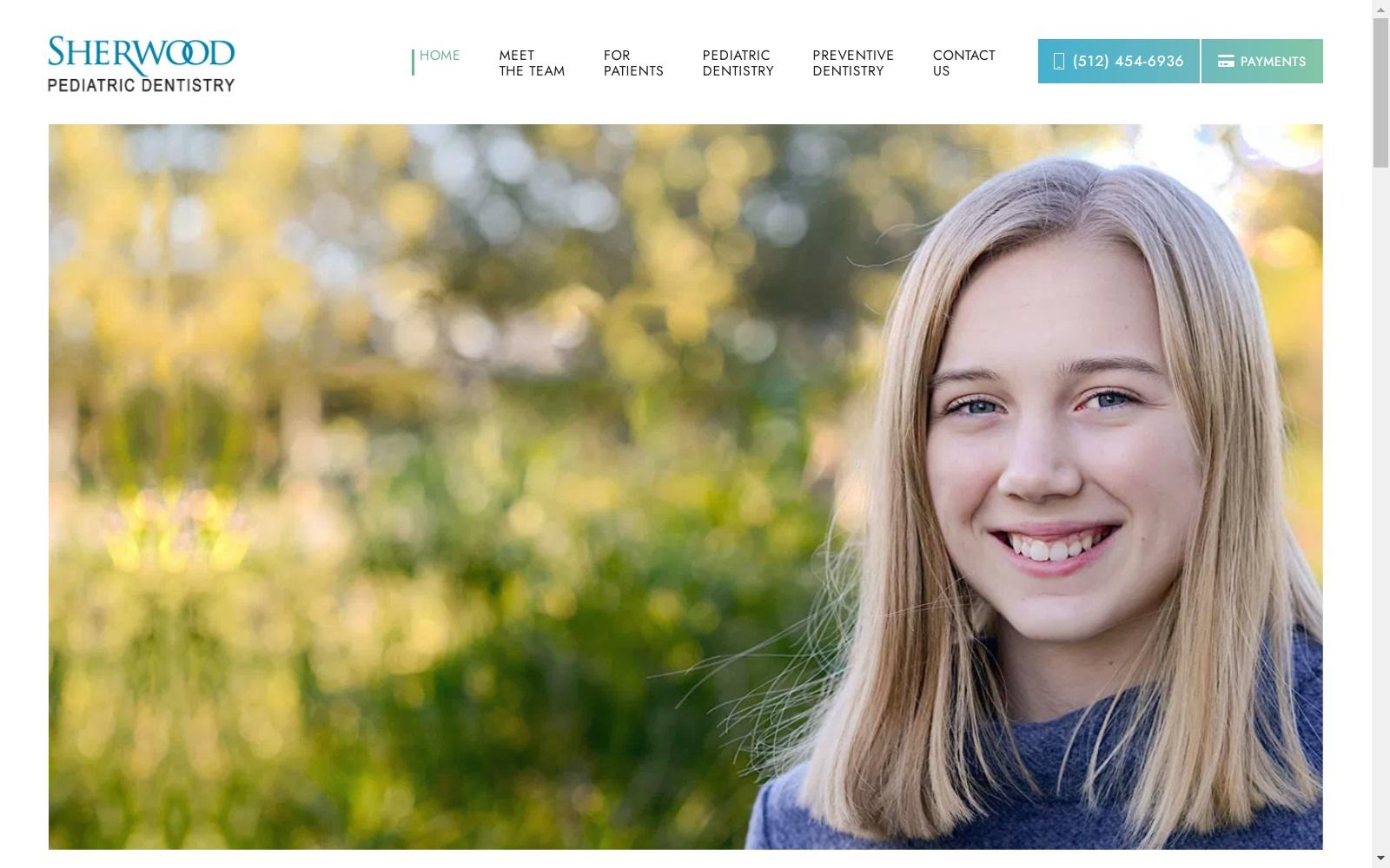 Sherwood Pediatric Dentistry screenshot