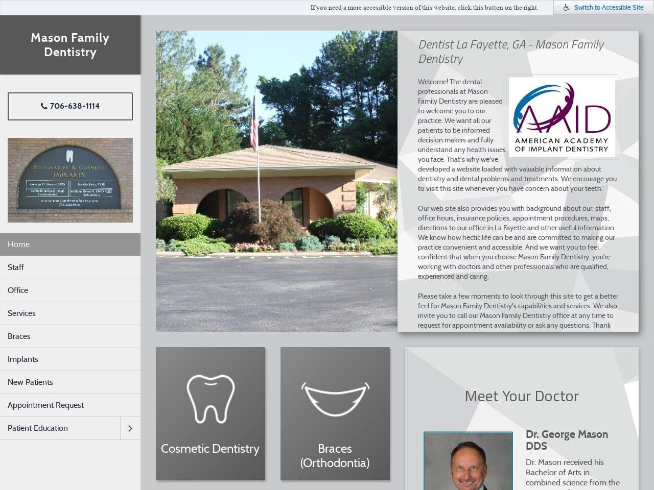 Mason & Chamberlain Family Mason George D DDS screenshot