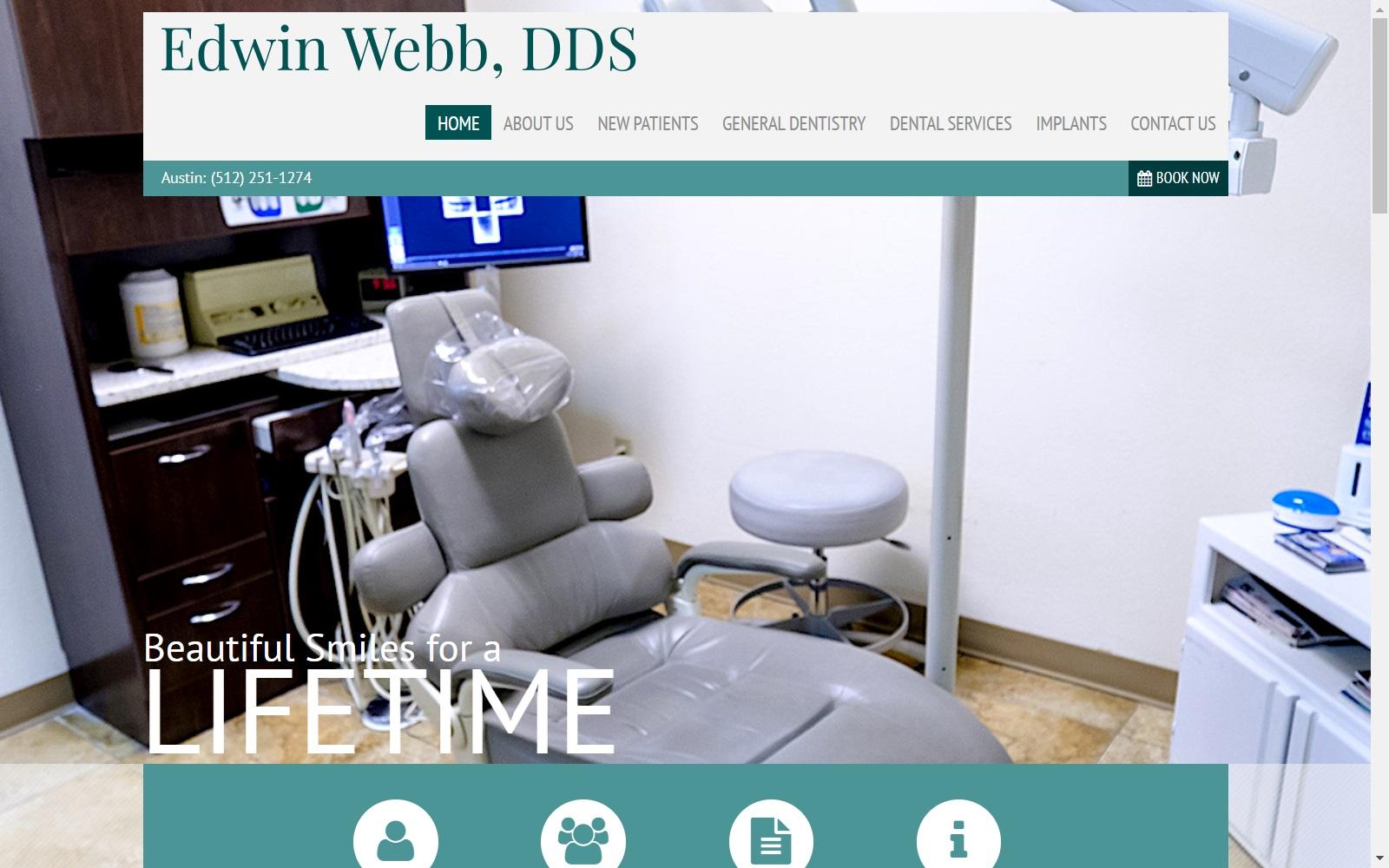 Edwin Webb DDS screenshot