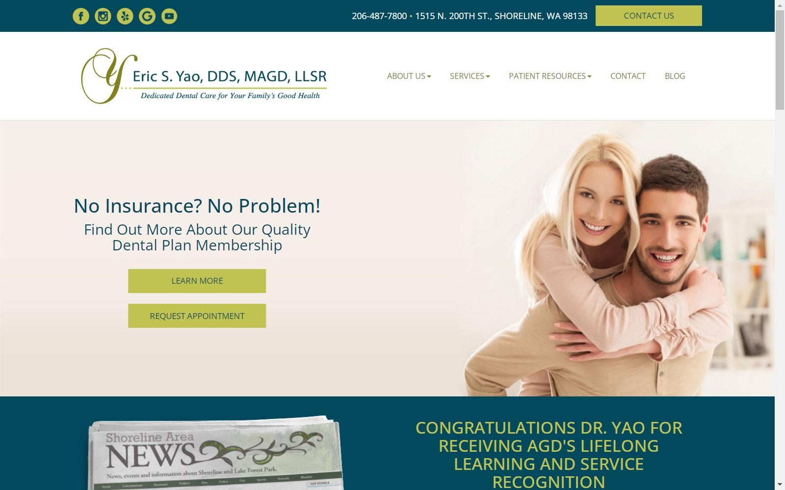 Eric S. Yao DDS MAGD screenshot