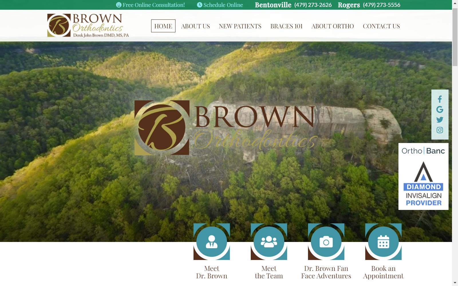Brown Orthodontics screenshot