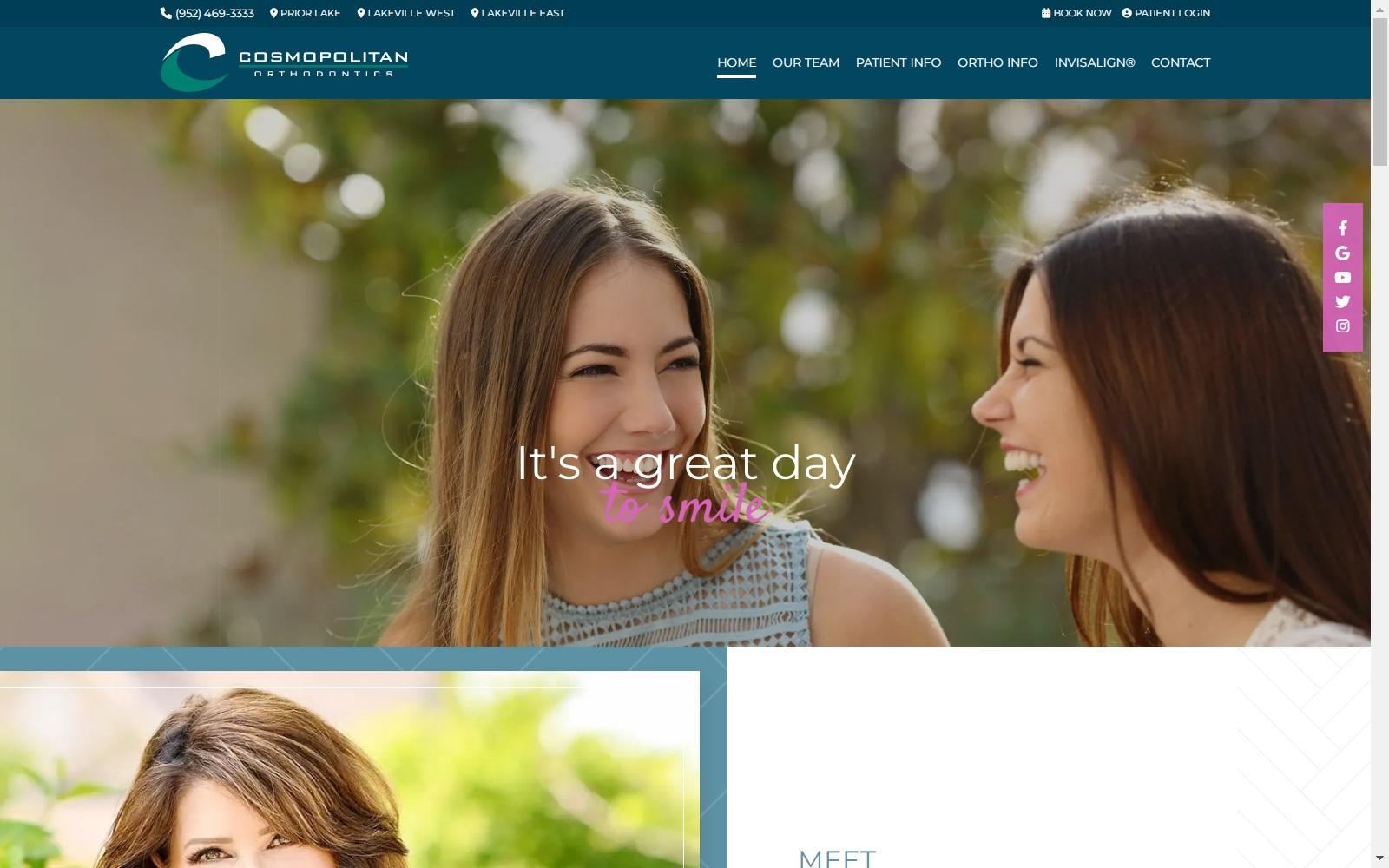 Cosmopolitan Orthodontics screenshot