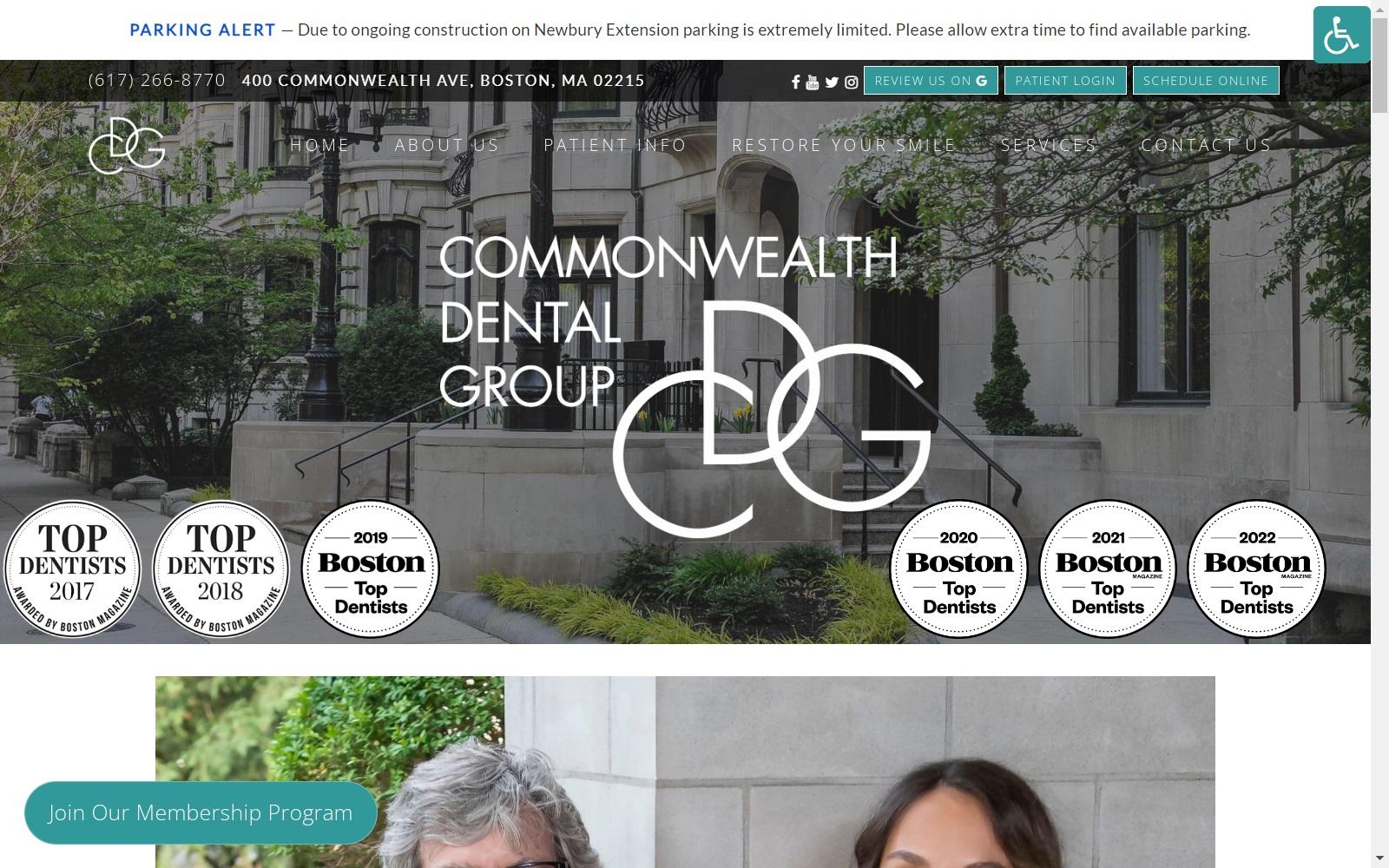 Commonwealth Dental Group screenshot