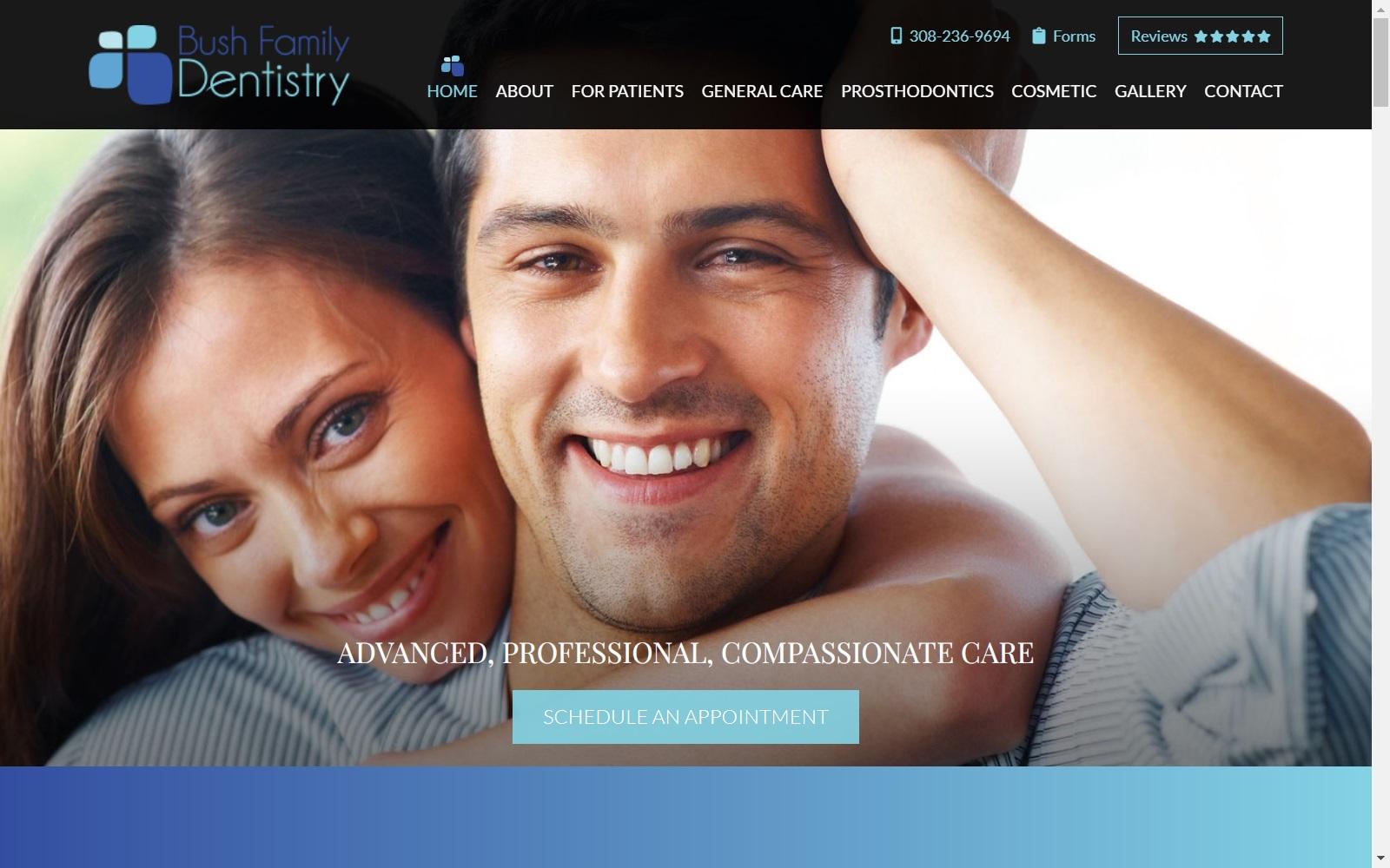 Bush Family Dentistry Bush Mark E DDS screenshot