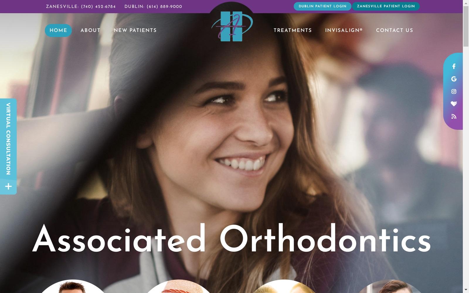 Associated Orthodontics screenshot