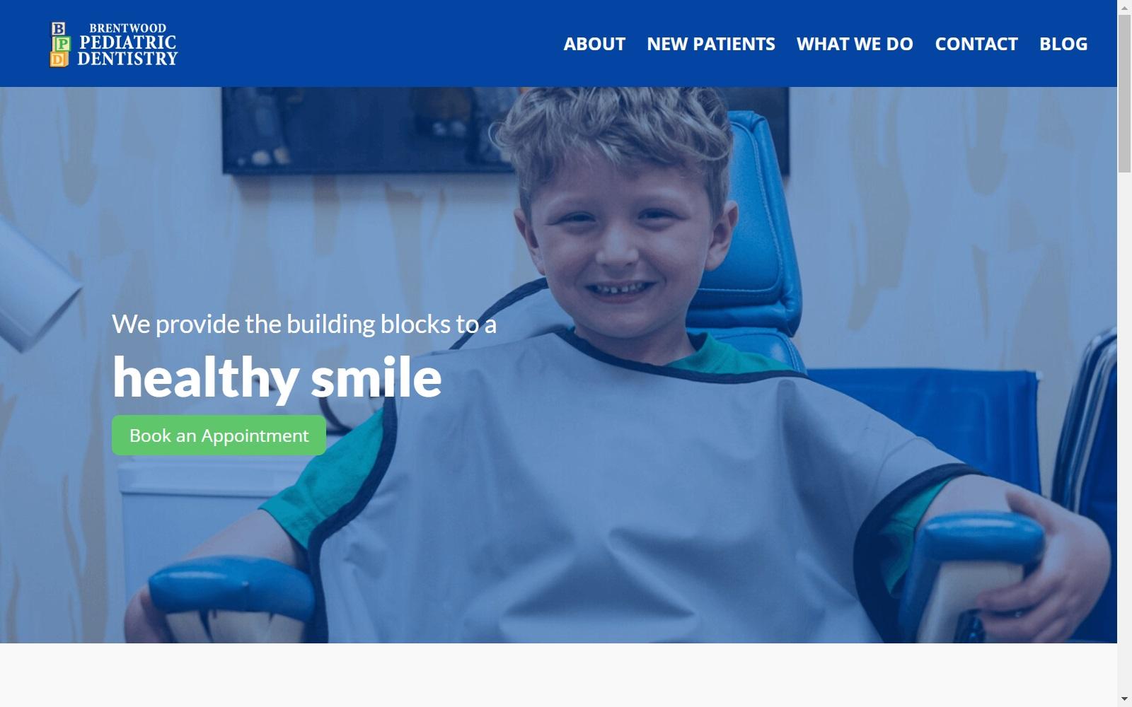 Brentwood Pediatric Dentistry screenshot