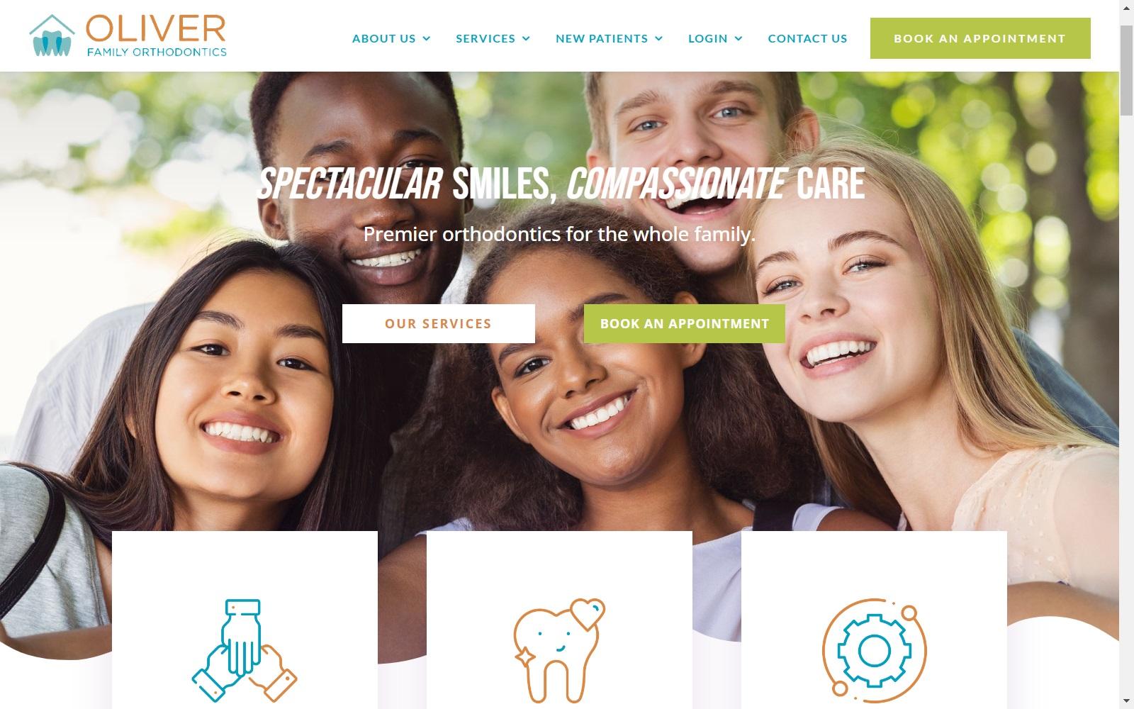 Oliver Family Orthodontics screenshot