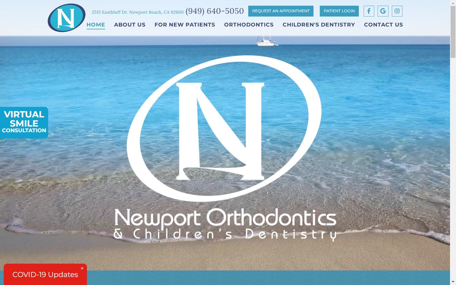 Newport Orthodontics & Children’s Dentistry screenshot