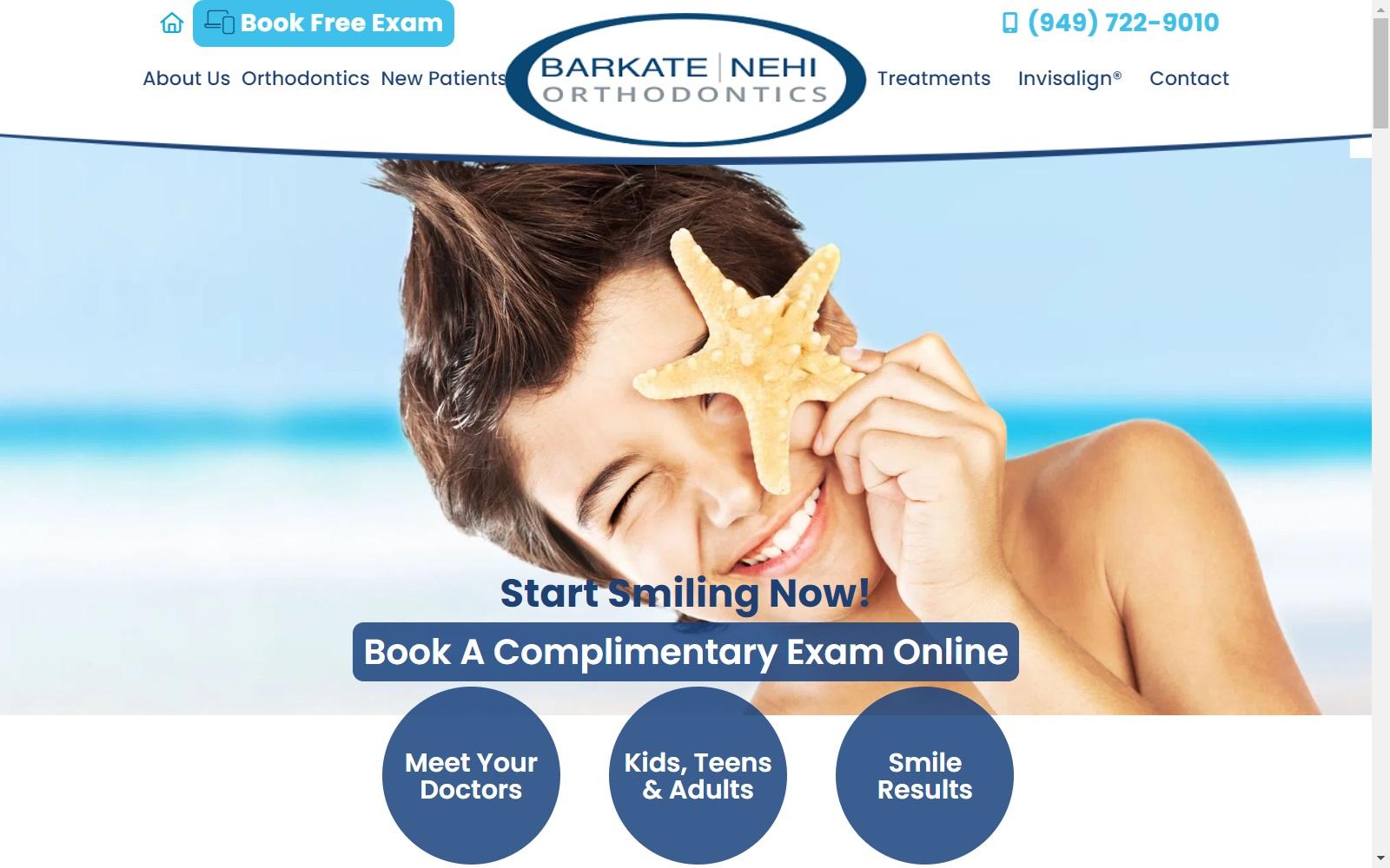 Barkate Orthodontics screenshot