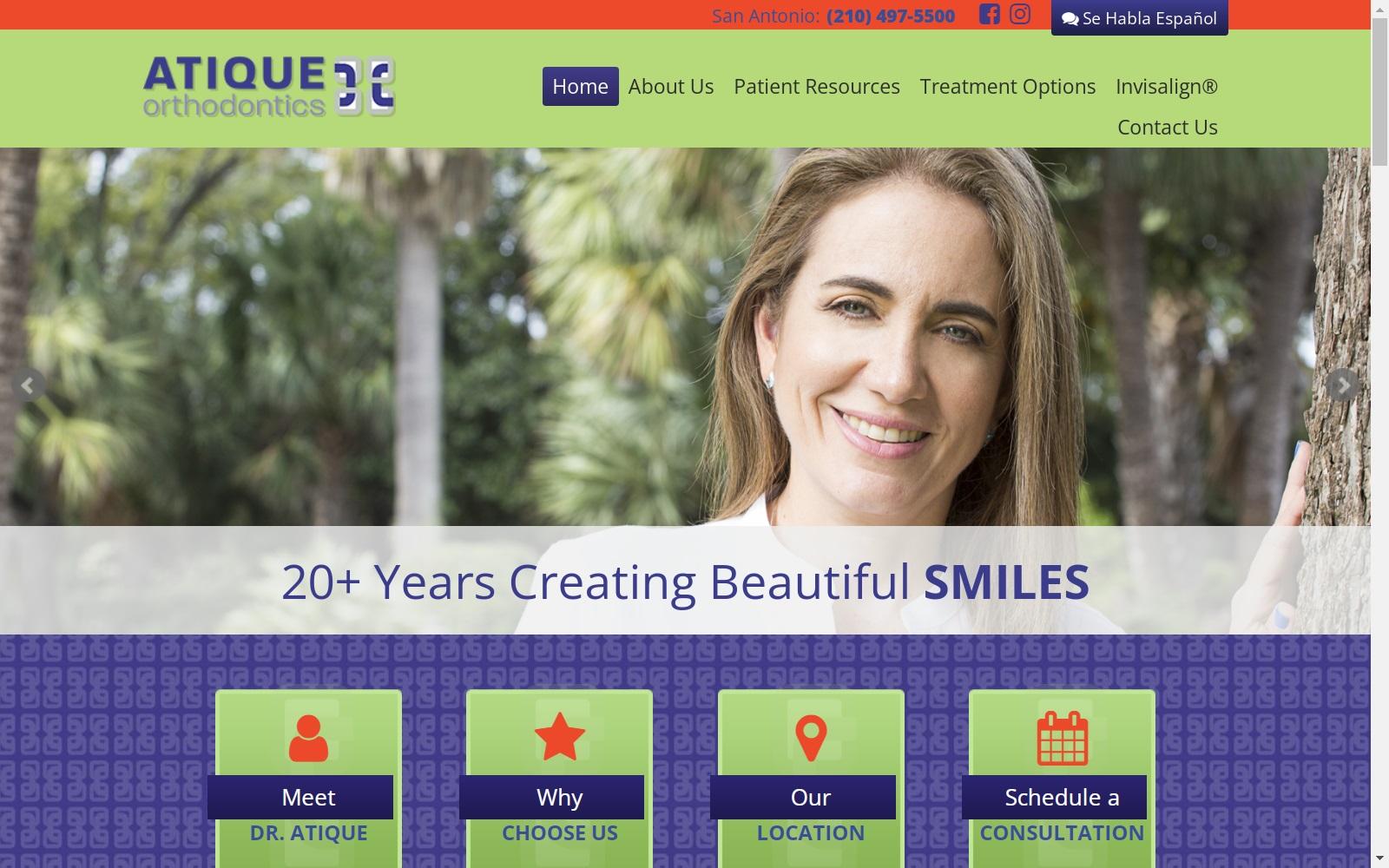 Atique Orthodontics screenshot