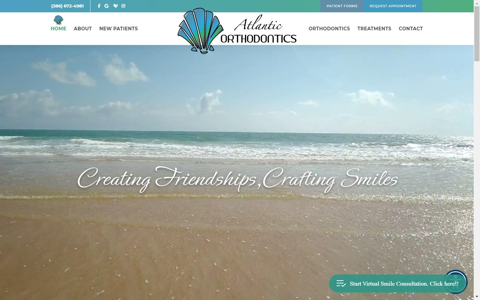 Atlantic Orthodontics screenshot