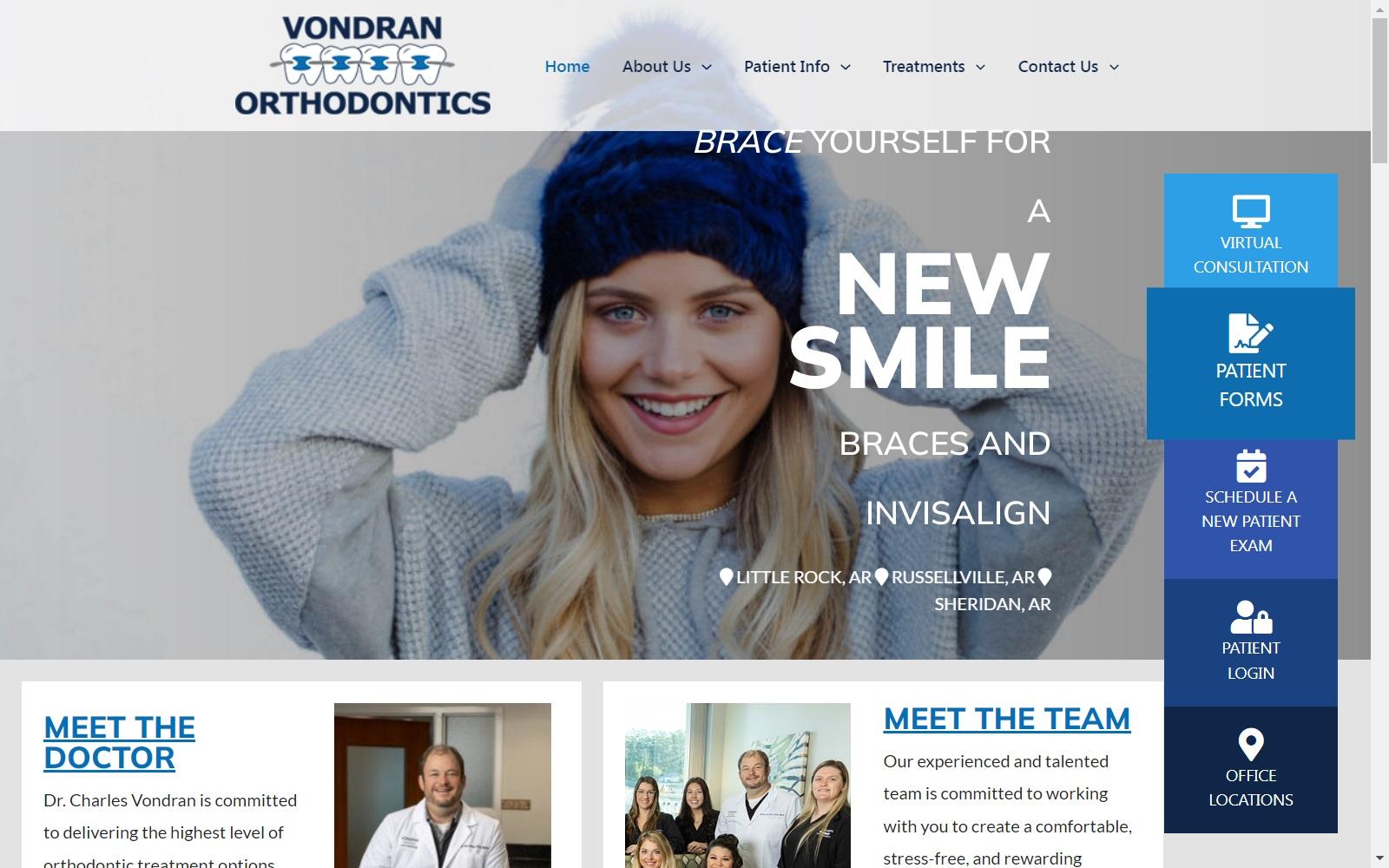 Vondran Orthodontics screenshot