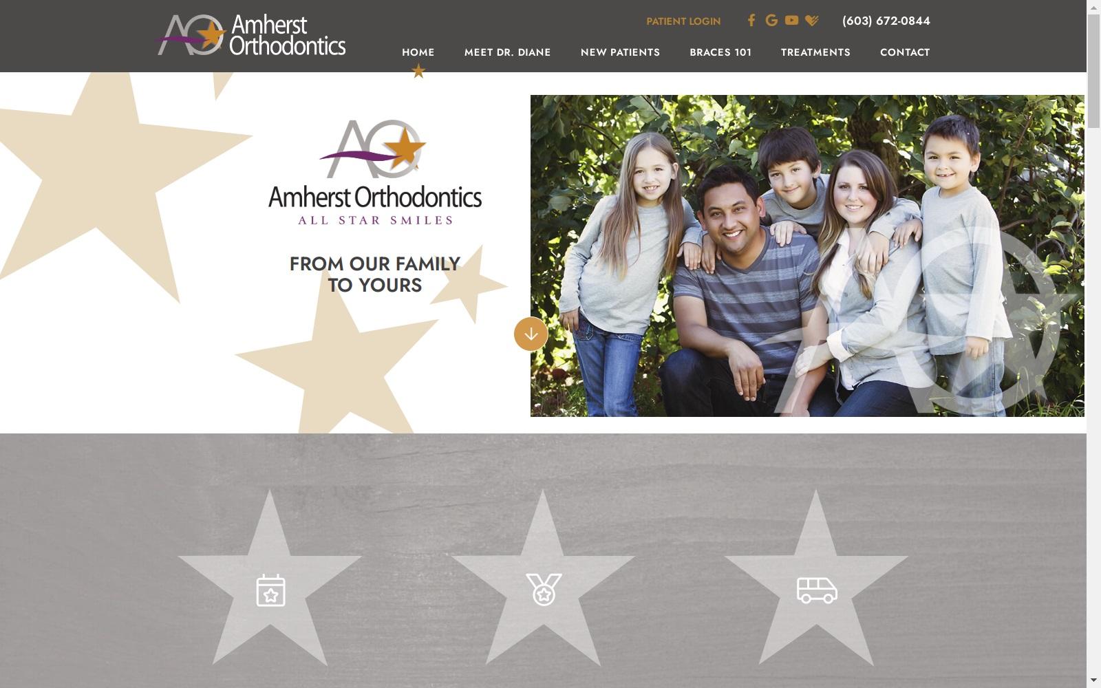 Amherst Orthodontics screenshot