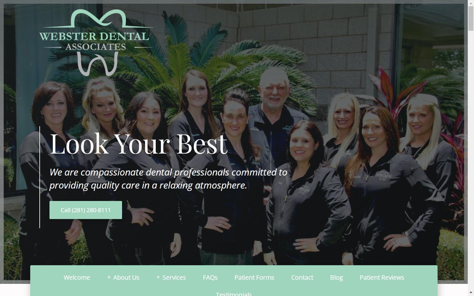 Webster Dental Associates screenshot