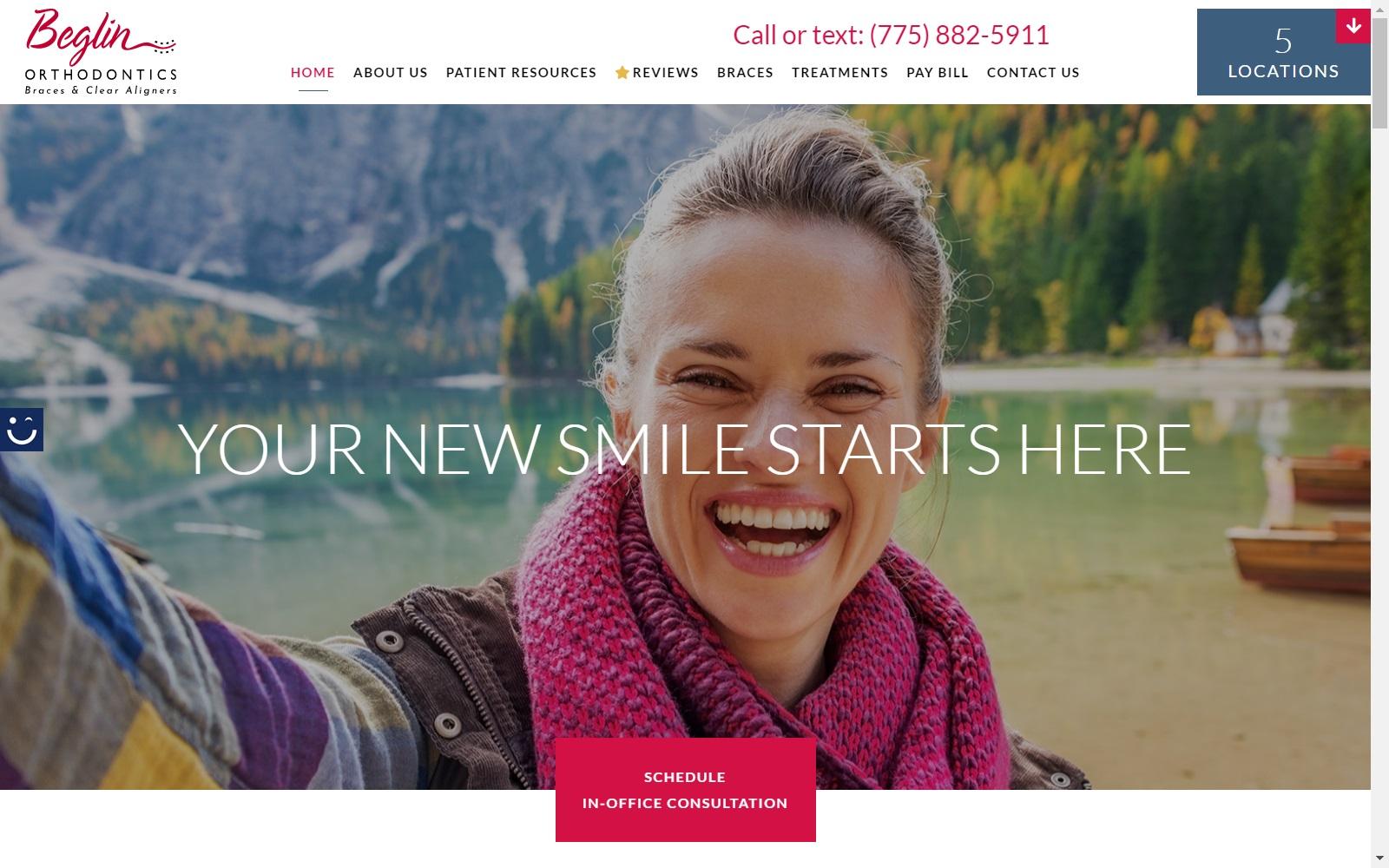 Beglin Orthodontics screenshot