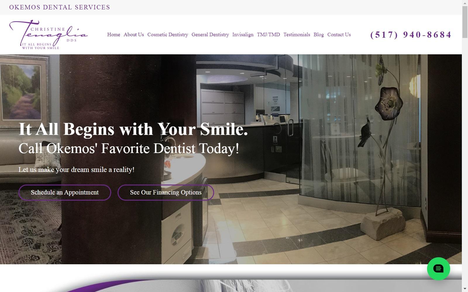 Christine Tenaglia DDS screenshot