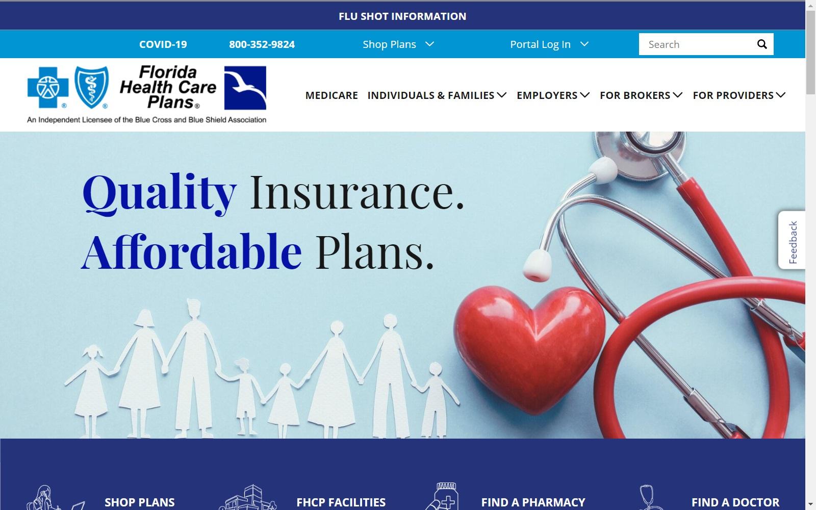Florida Health Care Plans screenshot