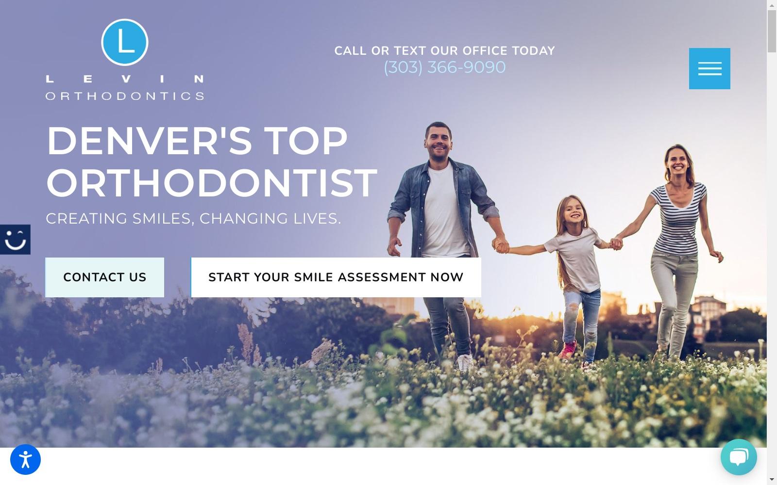 Levin Orthodontics screenshot