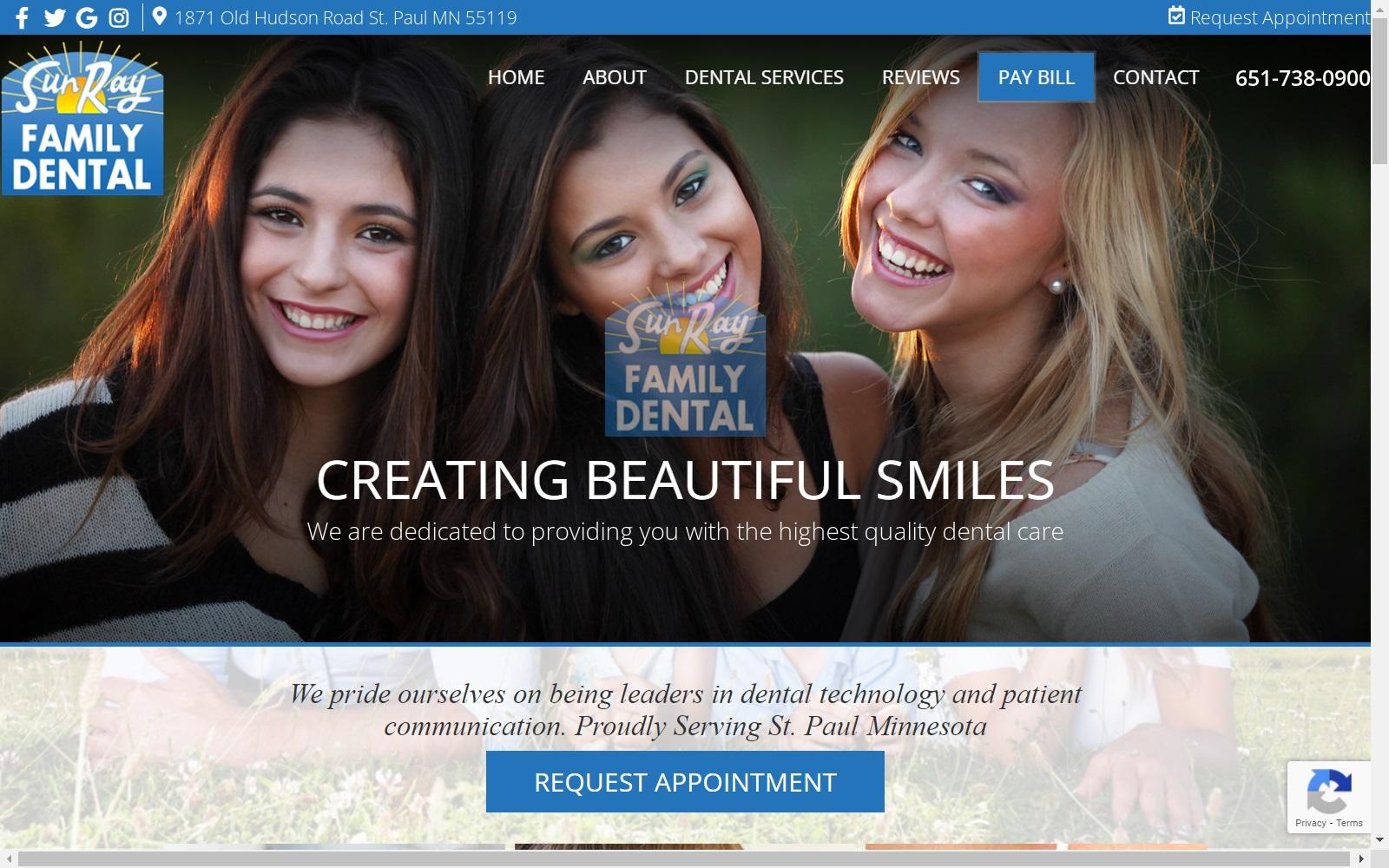 Sunray Family Dental screenshot