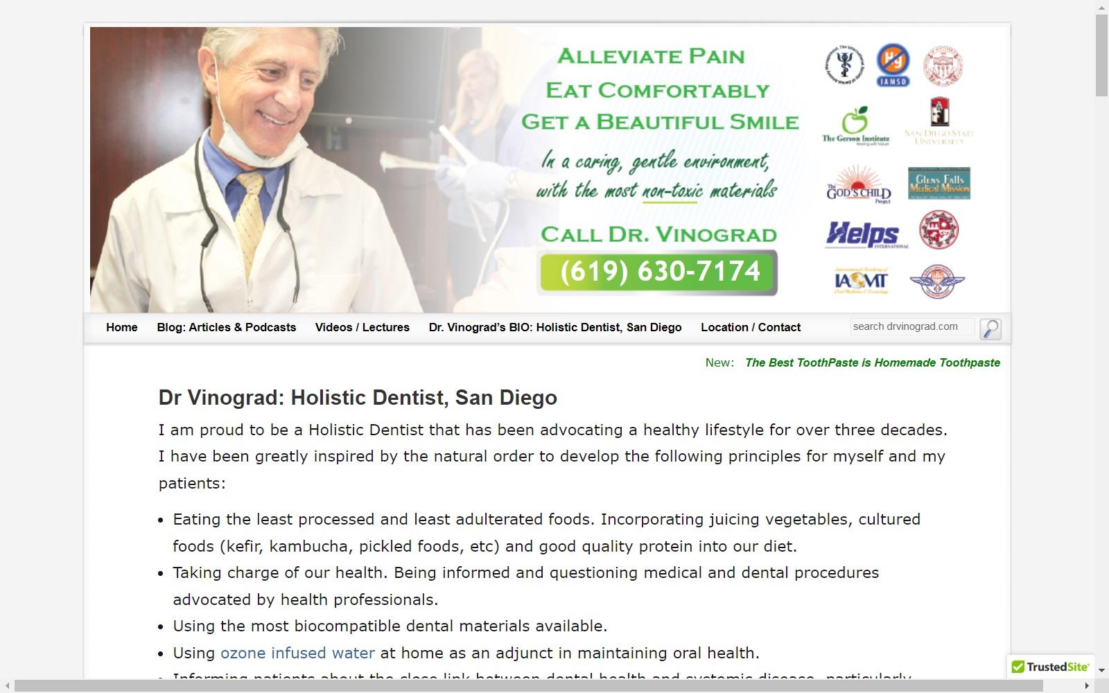Dr. Daniel Vinograd DDS screenshot