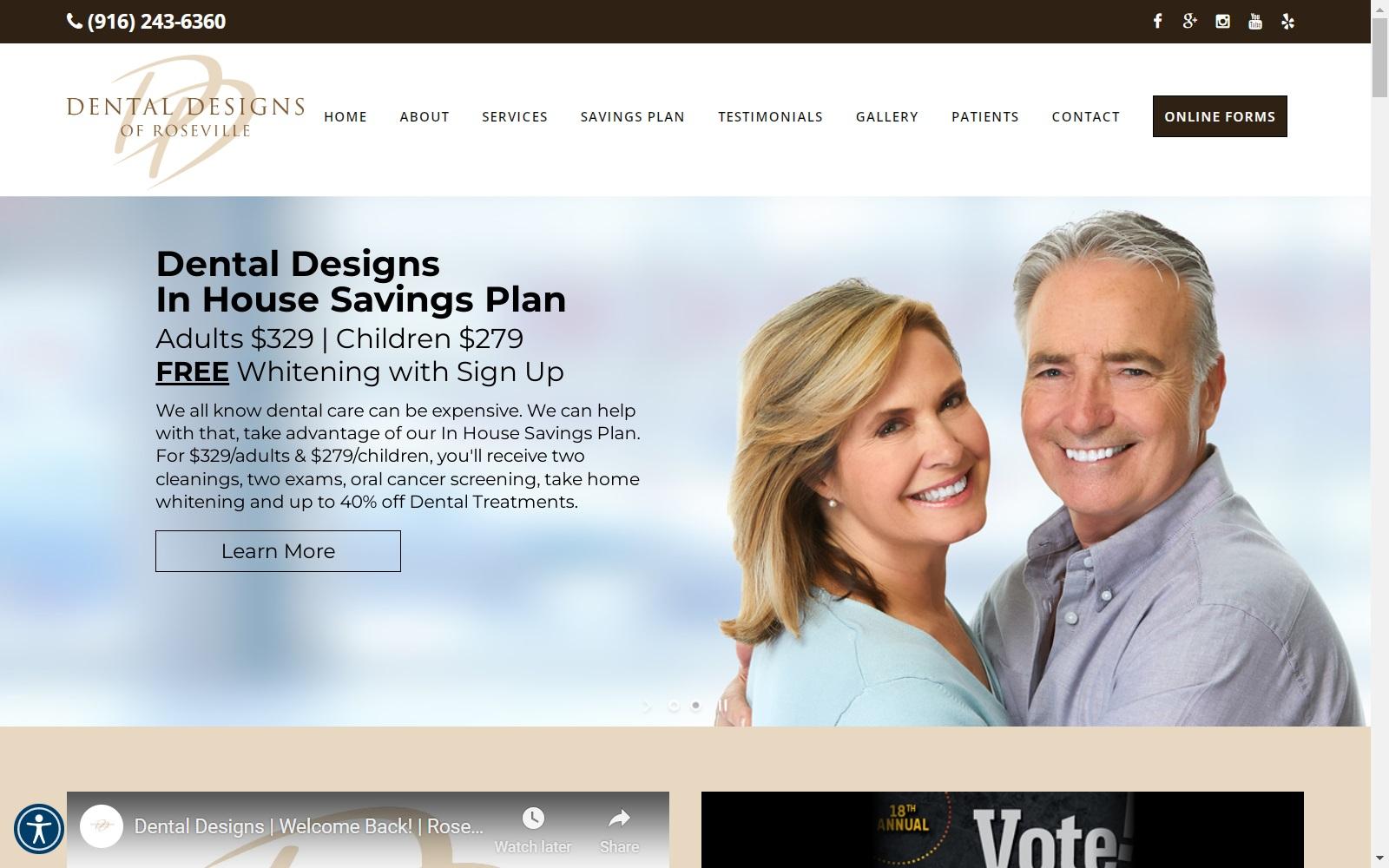 Dental Designs of Roseville screenshot