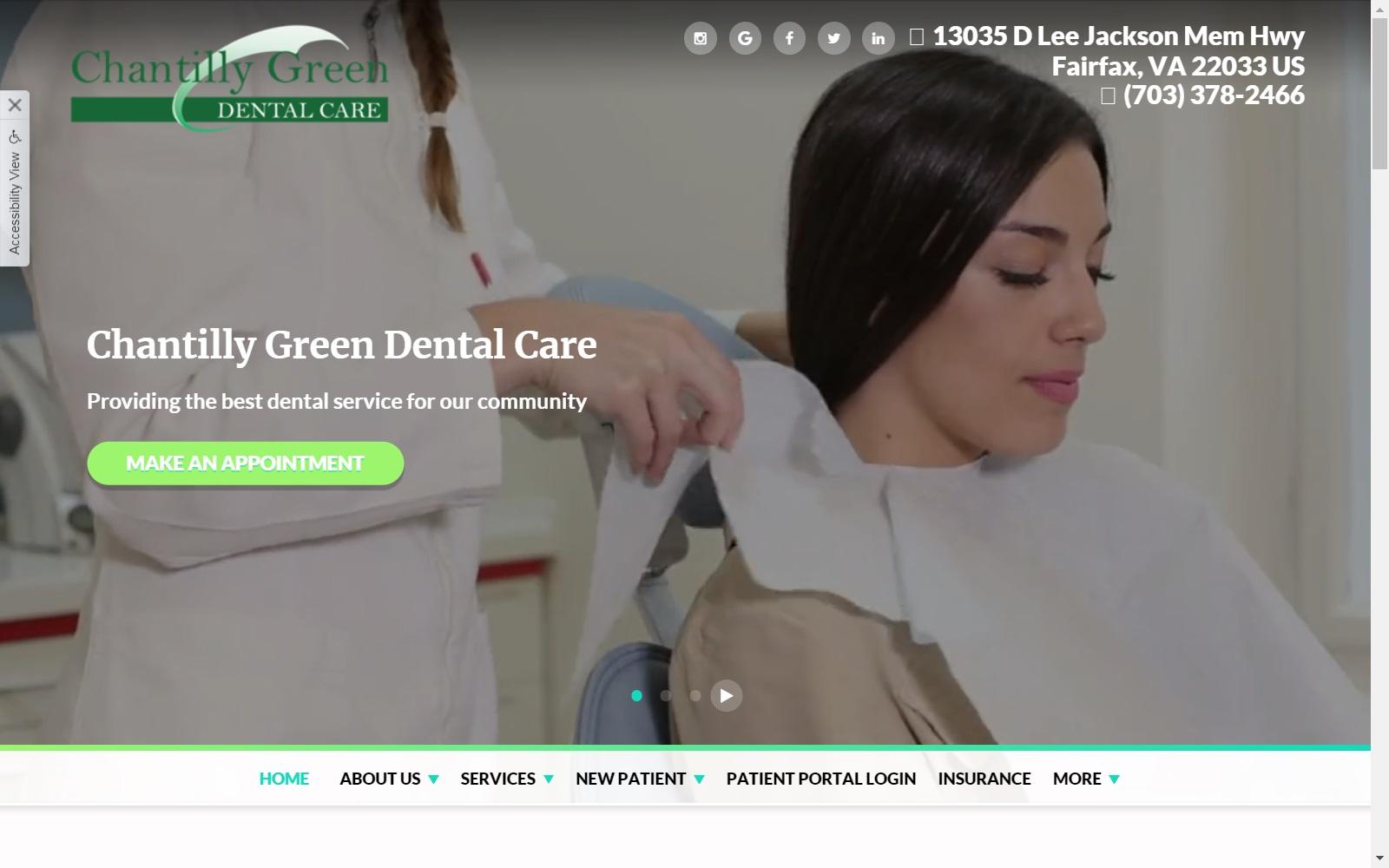 Chantilly Green Dental Care screenshot