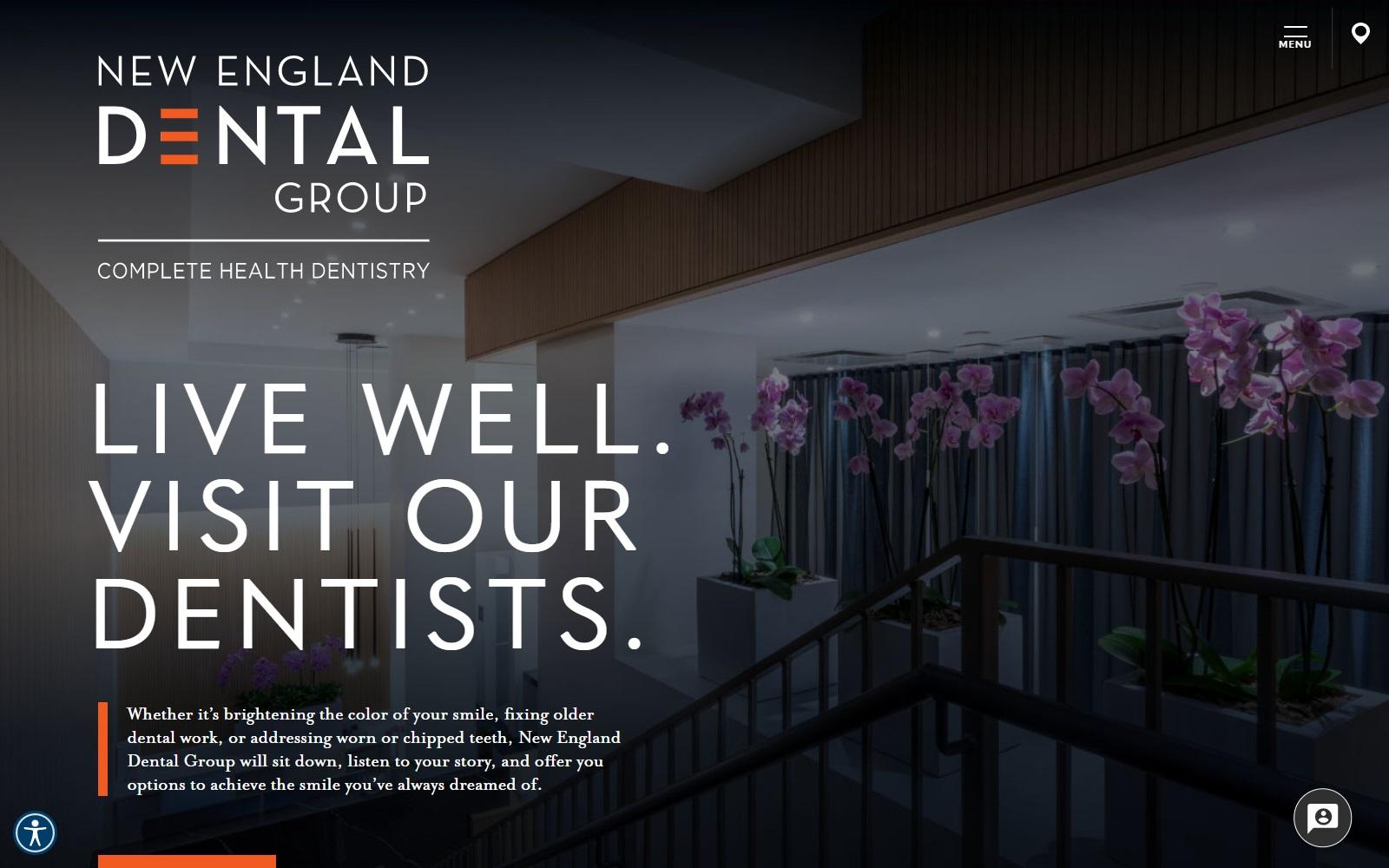New England Dental Group screenshot
